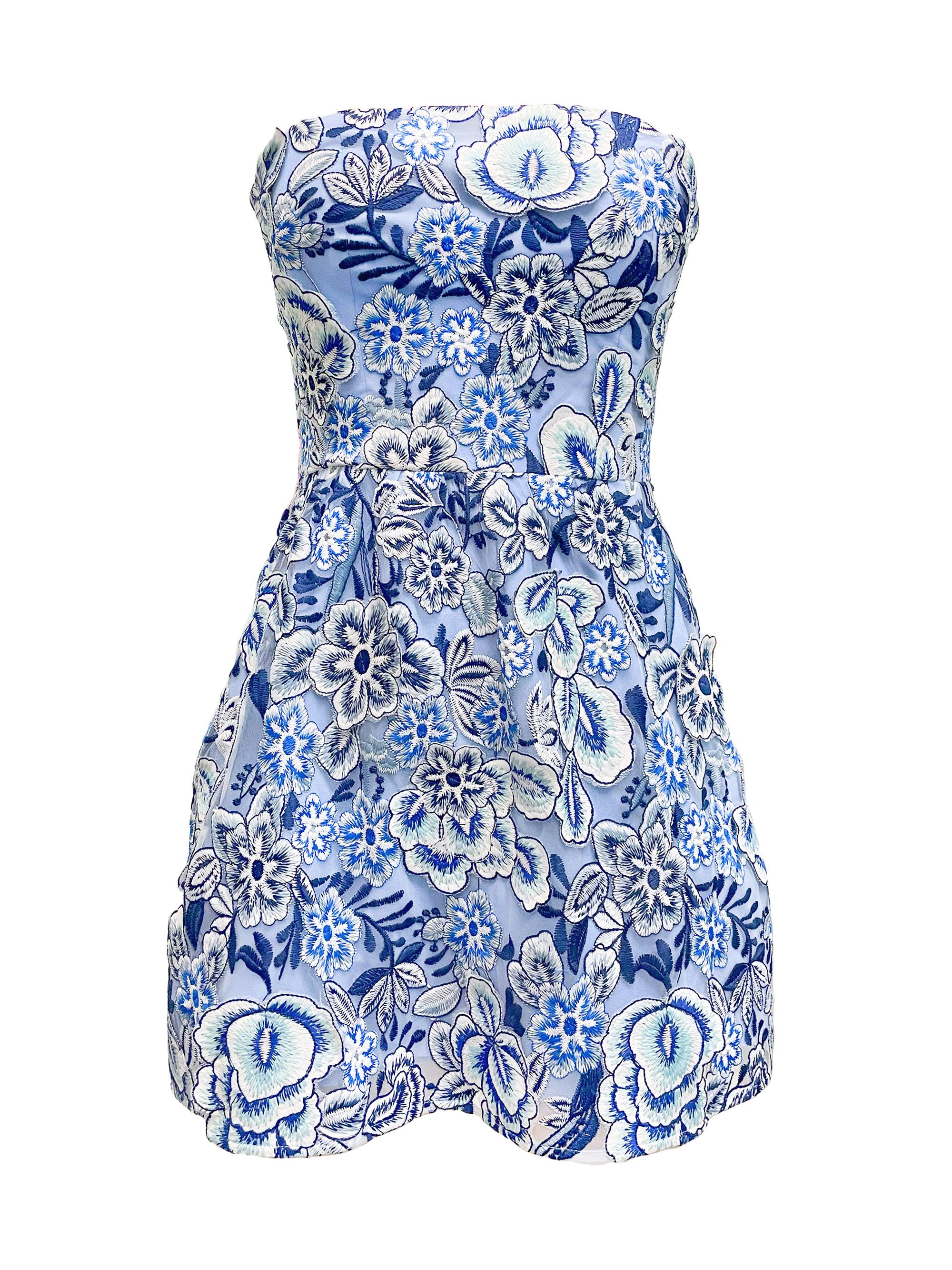 sachin and babi light blue dress NEW Dress The Population Uma Black Floral