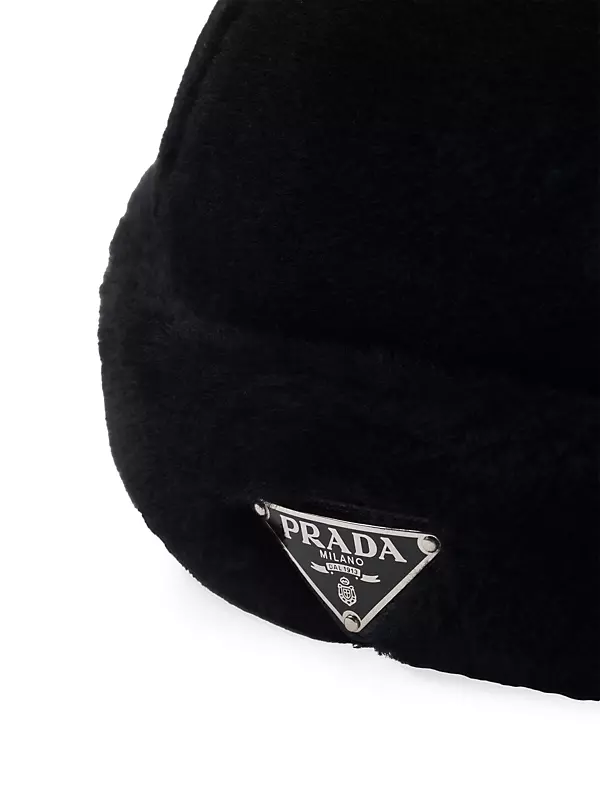 Shop Prada Shearling Hat | Saks Fifth Avenue