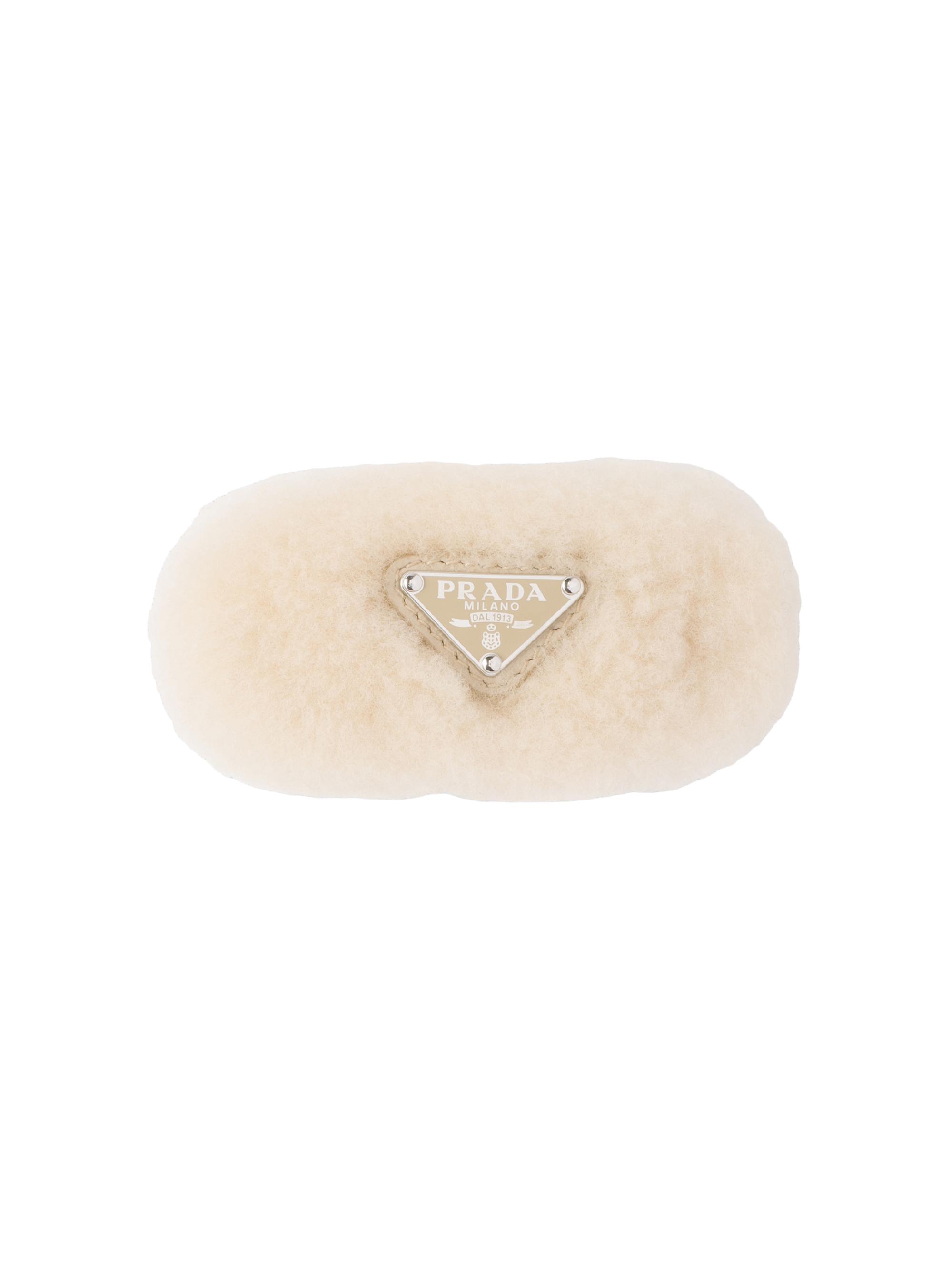 Prada Women's Sheepskin Clip - Beige
