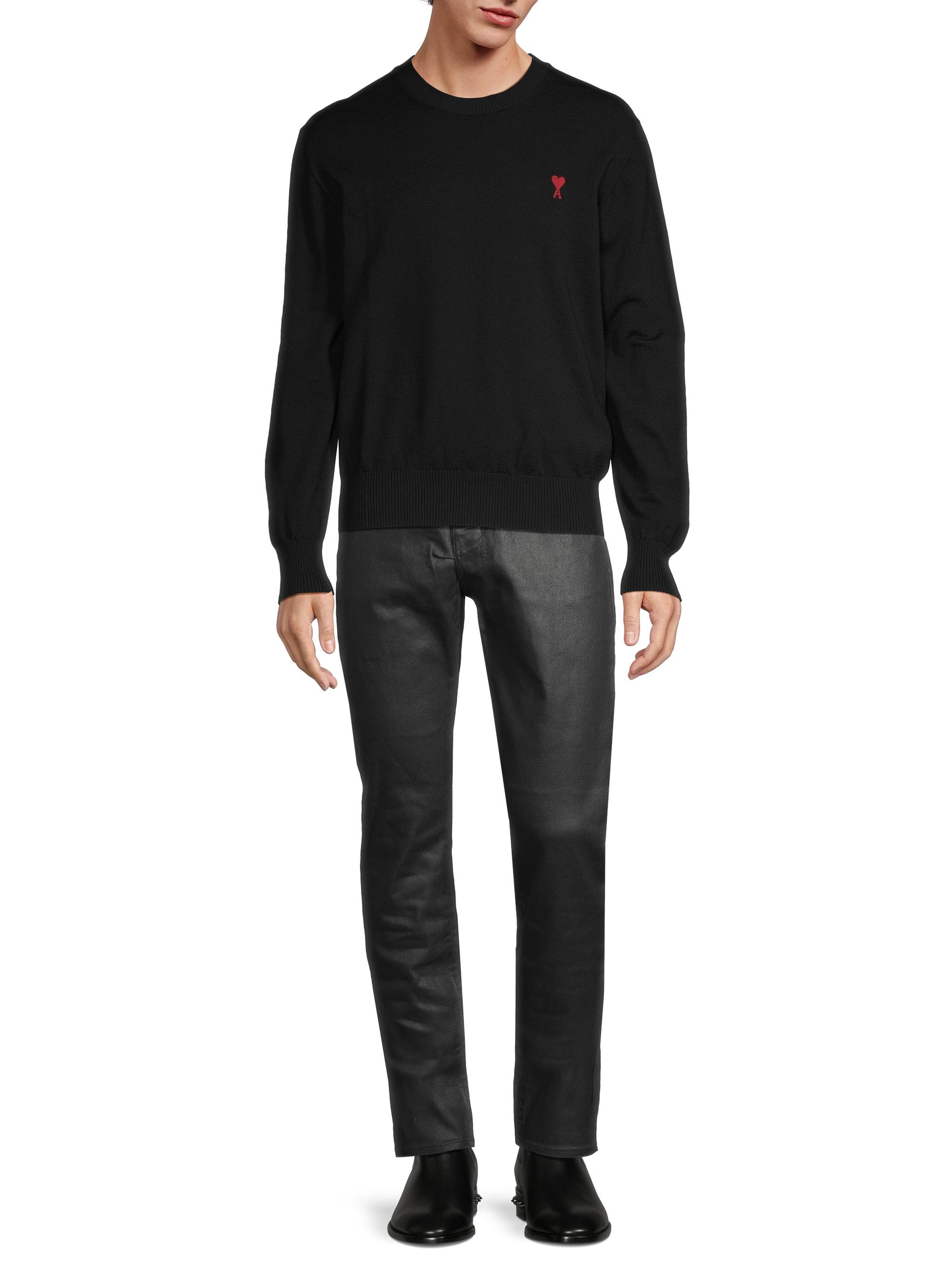 AMI Paris Logo Wool Sweater | Saks Fifth Avenue