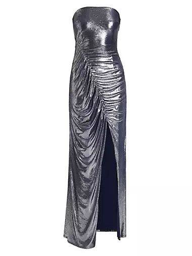 Samson Strapless Metallic Gown