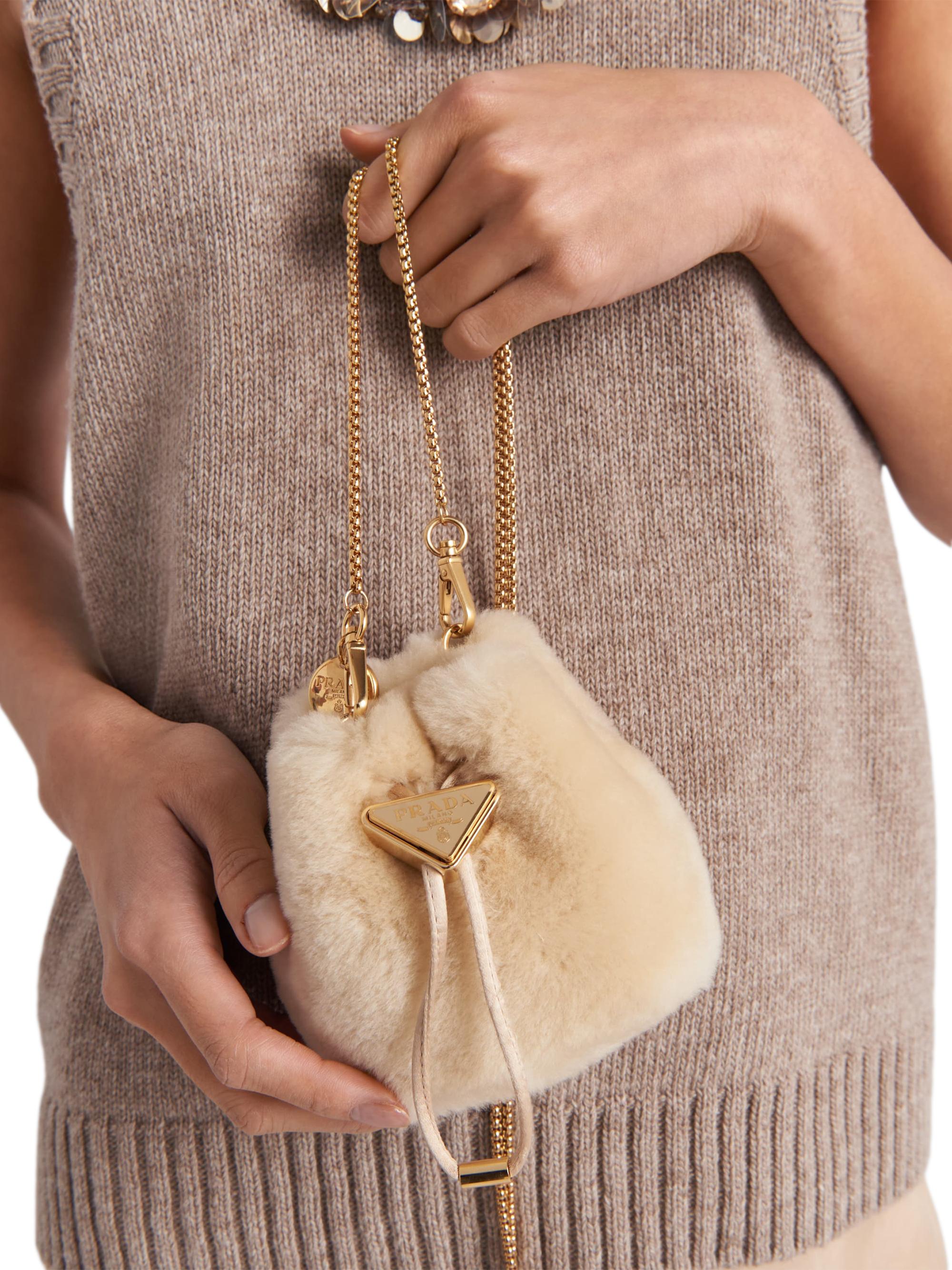 Prada Shearling Mini-Pouch | Saks Fifth Avenue