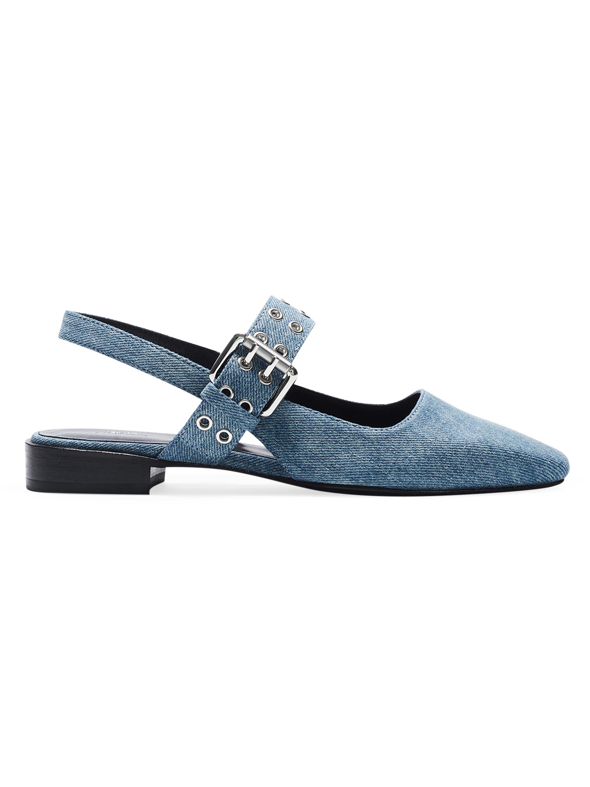 rag & bone Women's Astra Slingback Flats - Denim