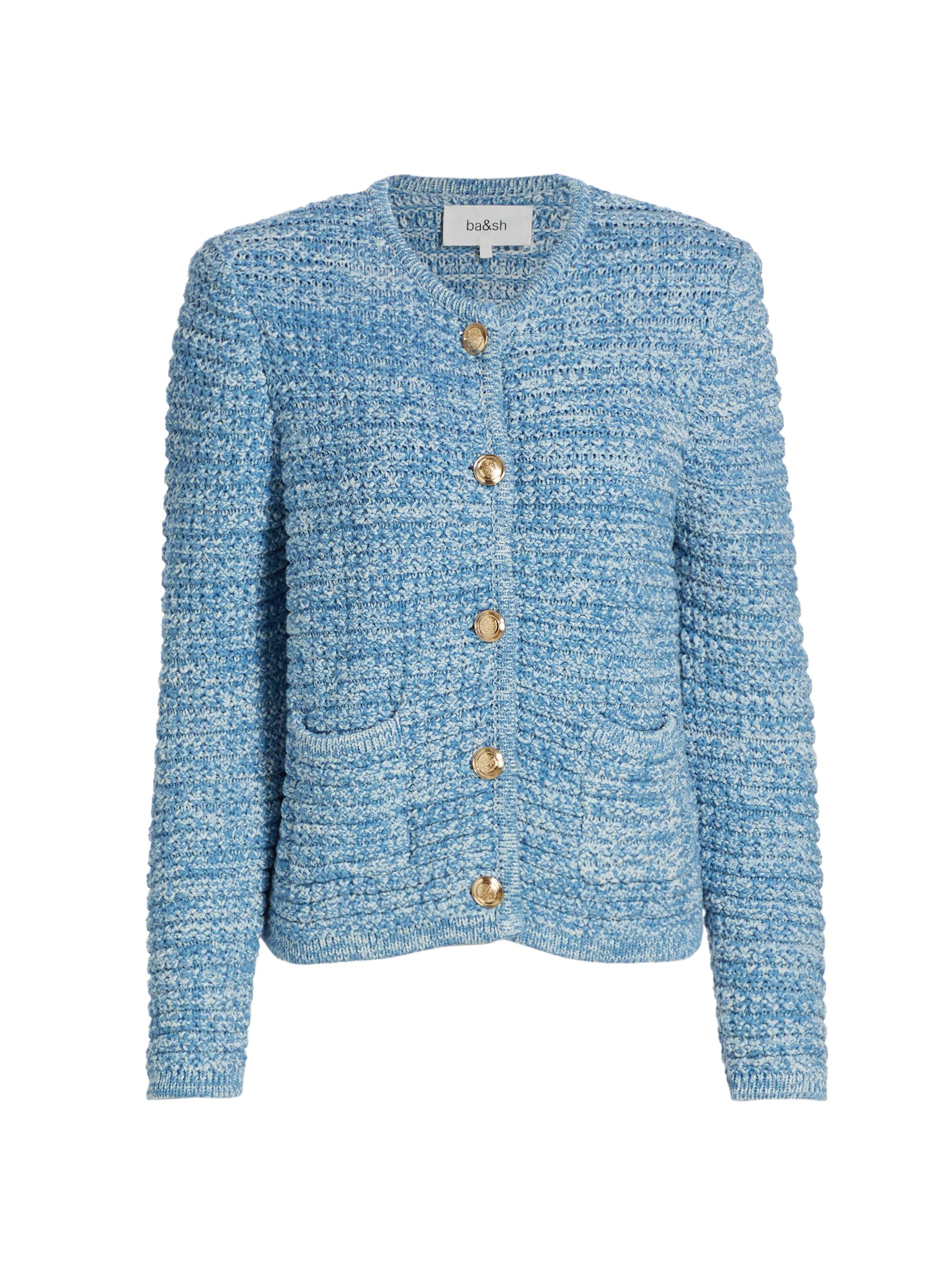 ba & sh Women's Guspa Cotton-Blend Cardigan - Bleu