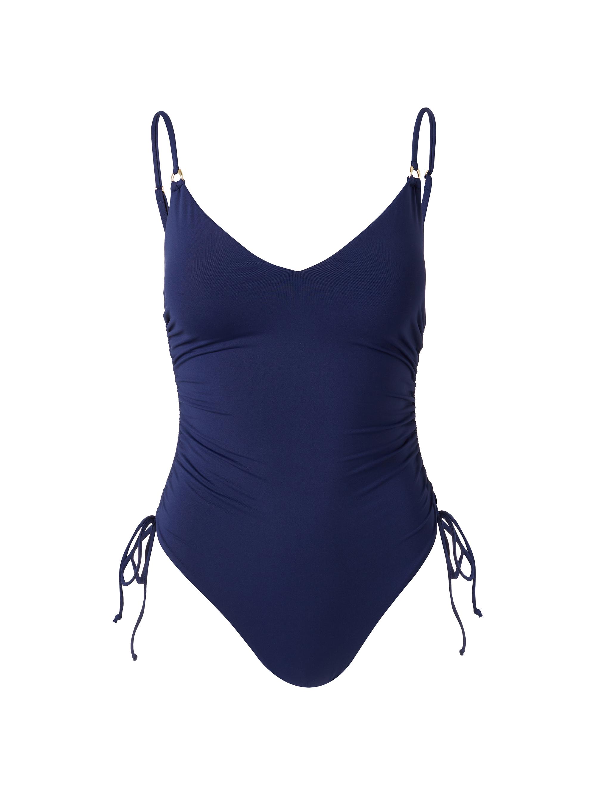 Melissa Odabash Women's Havana Side-Tie One-Piece Swimsuit - Navy