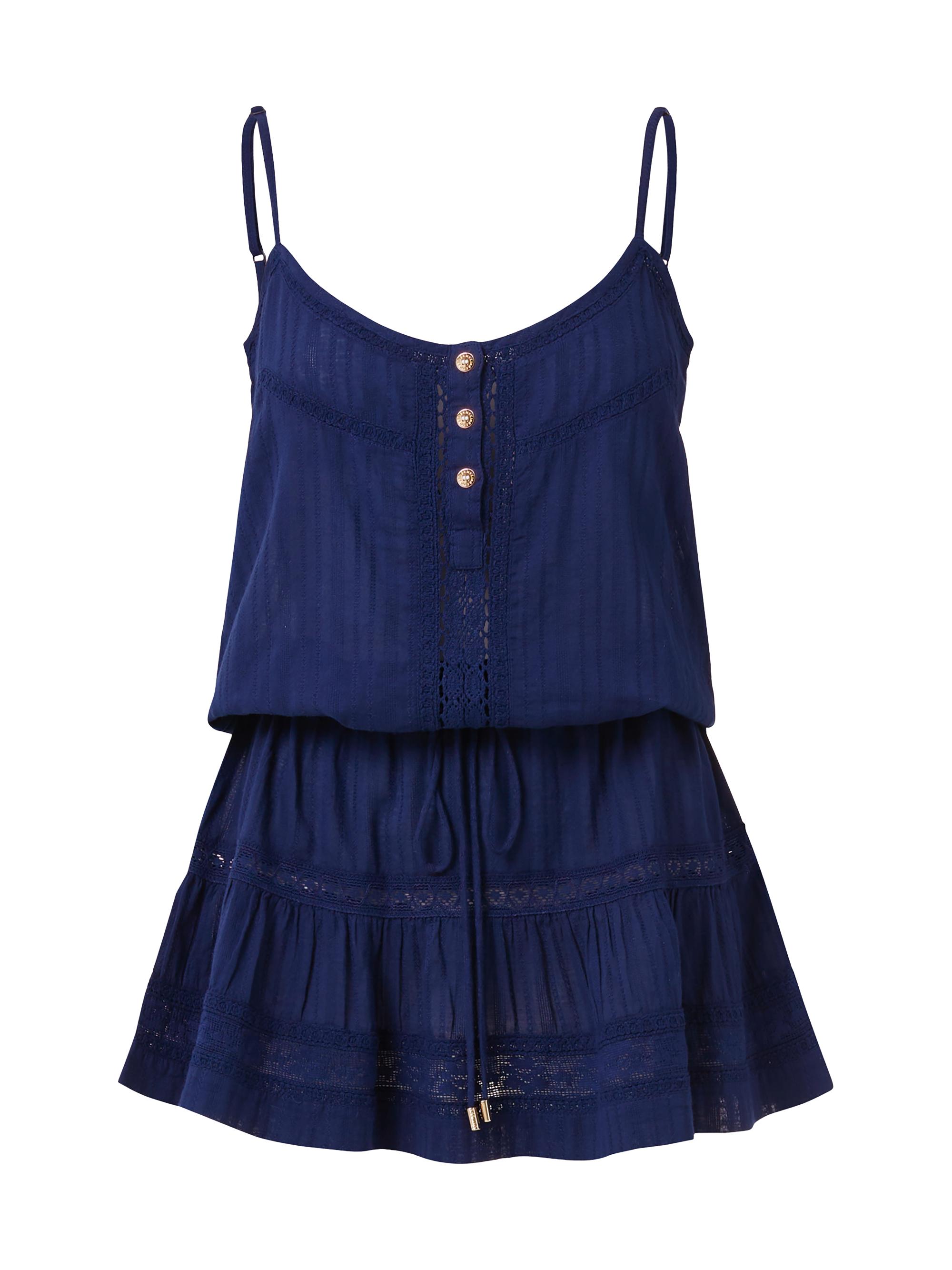 Melissa Odabash Women's Kelly Crochet-Trimmed Caftan Minidress - Pink