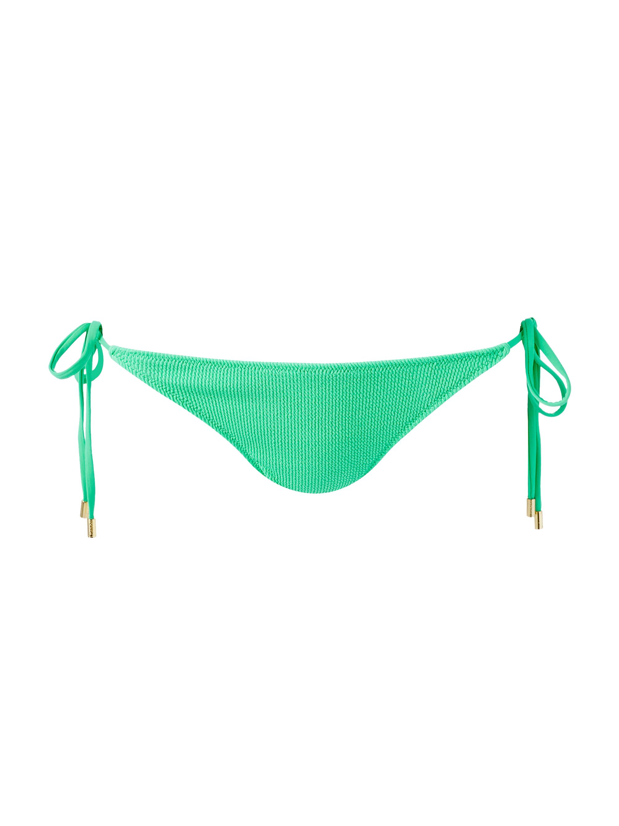 Melissa Odabash Women's Melbourne String Bikini Bottom - Green Ridges