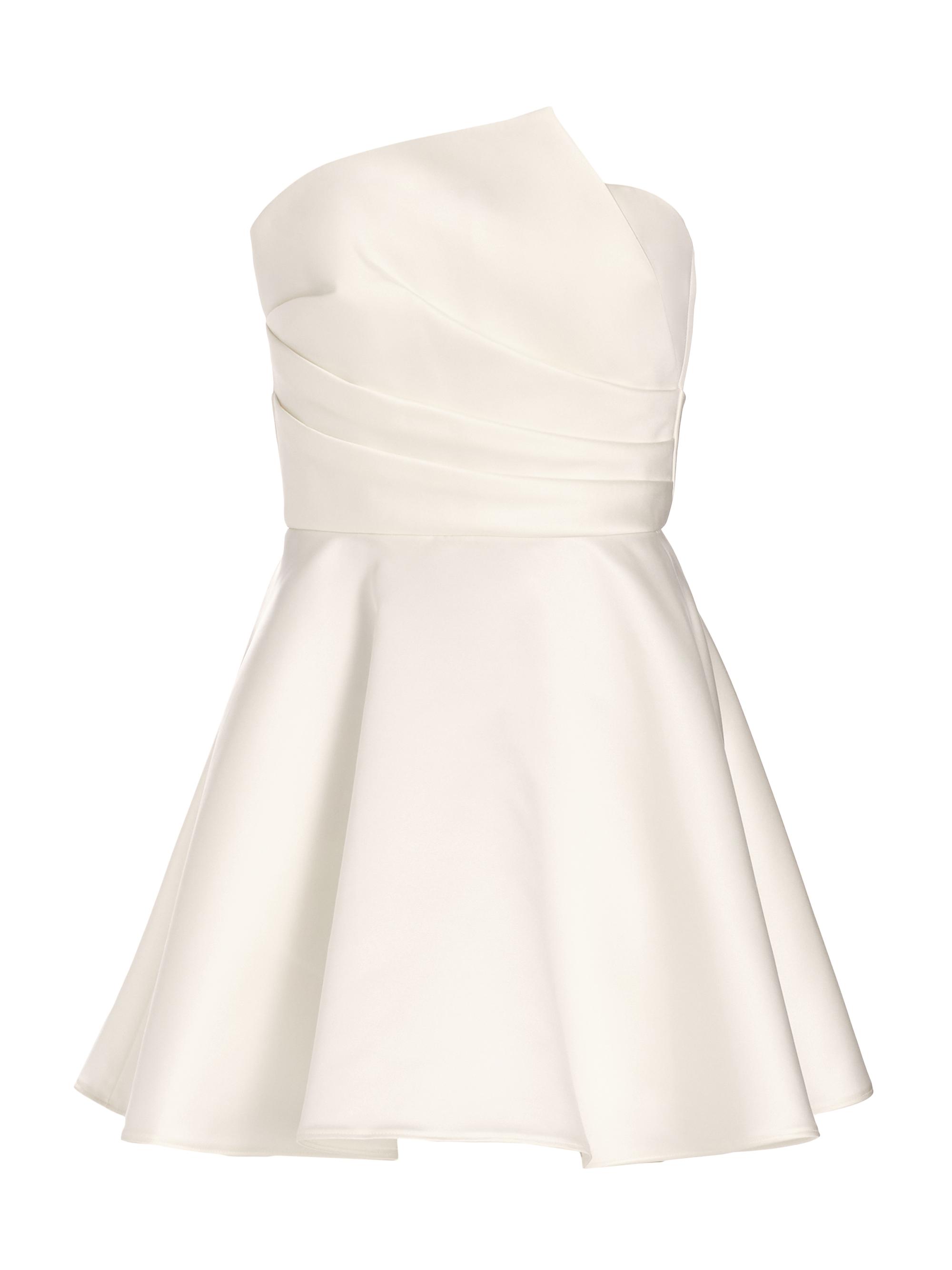 Amsale Women's Asymmetric Duchess Satin Minidress -