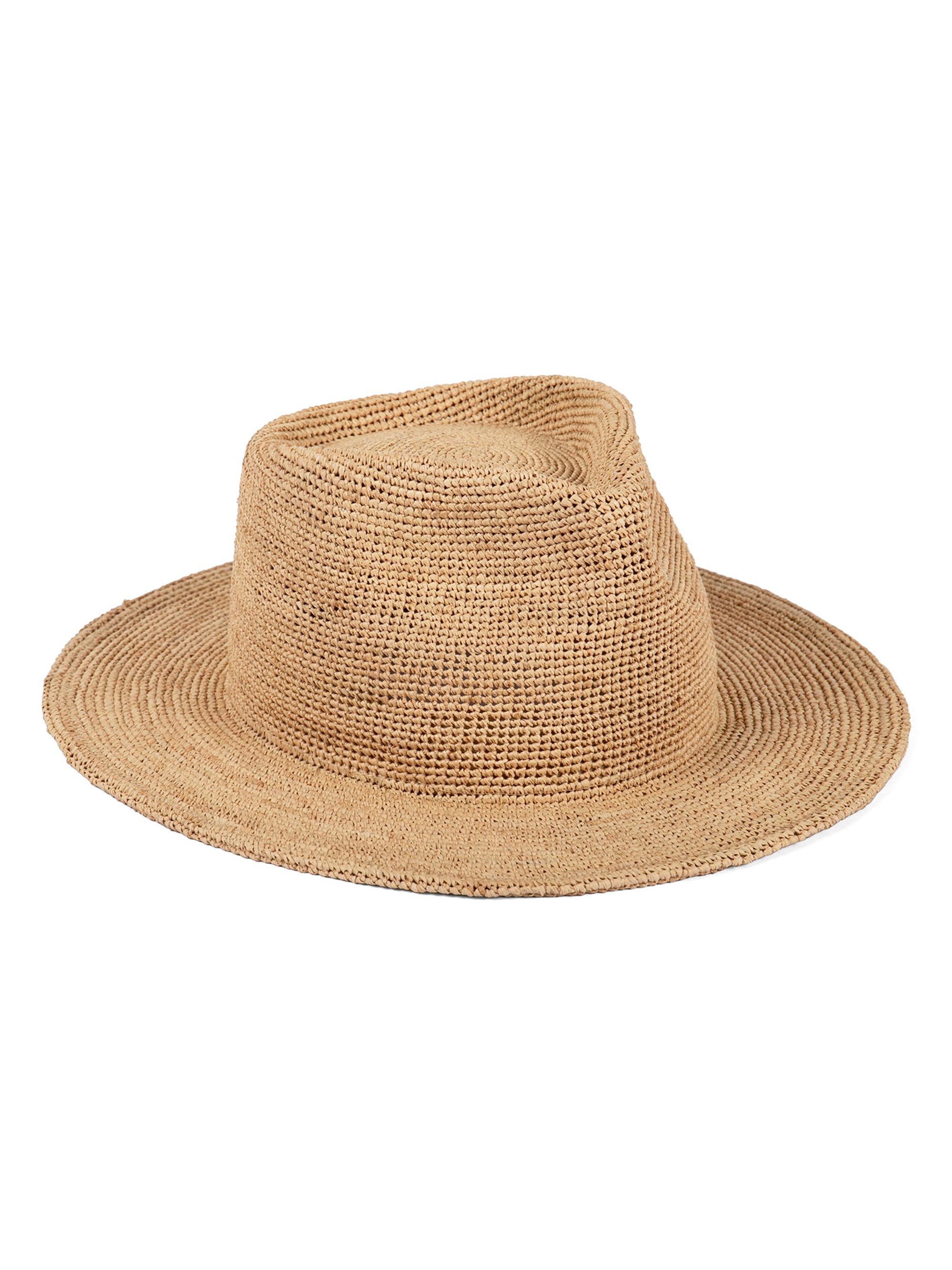 Lack of Color Women's Raffia Straw Fedora - Natural