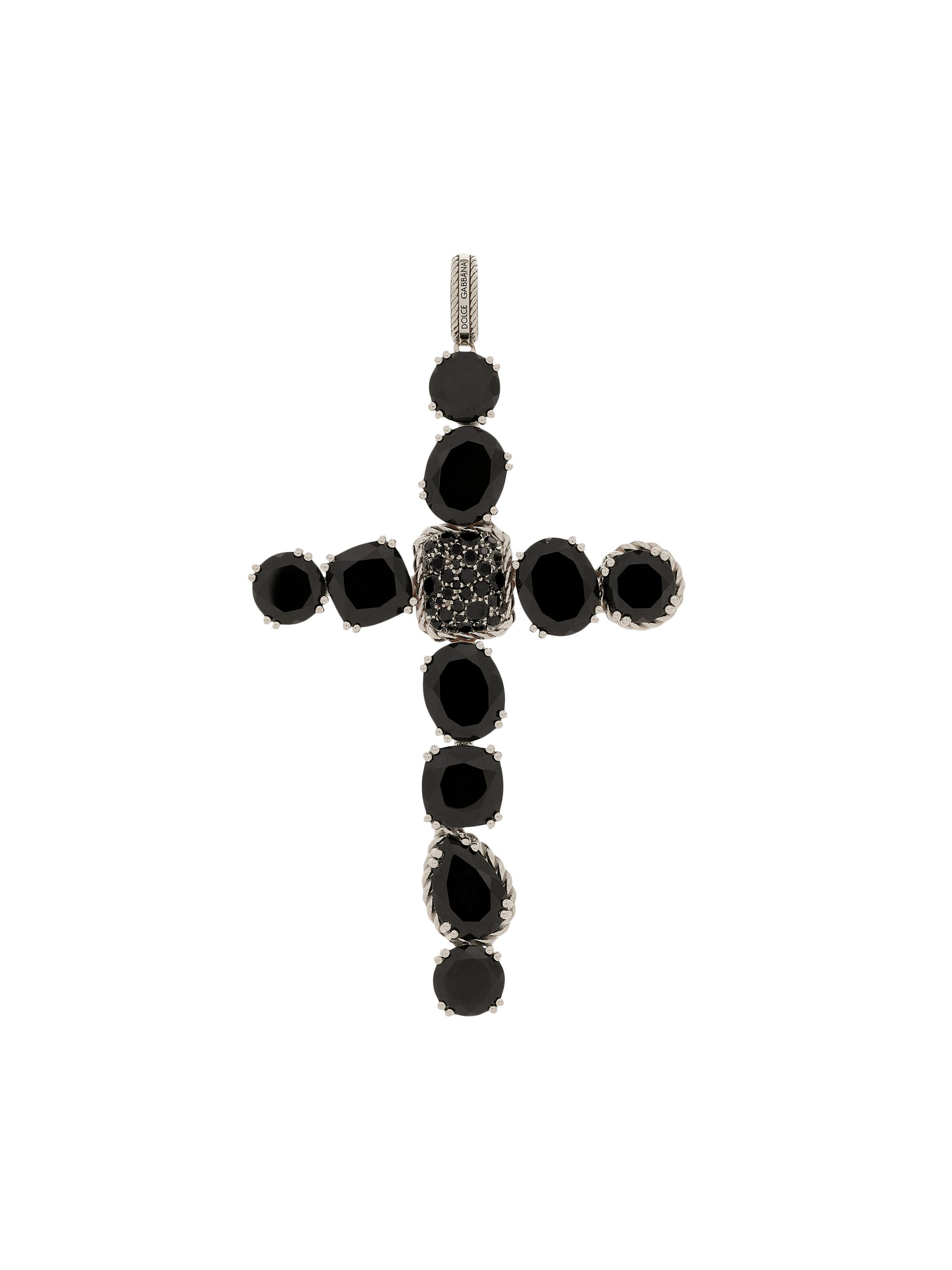 Dolce & Gabbana Women's 18K White Gold & Spinel Cross Pendant - White Gold