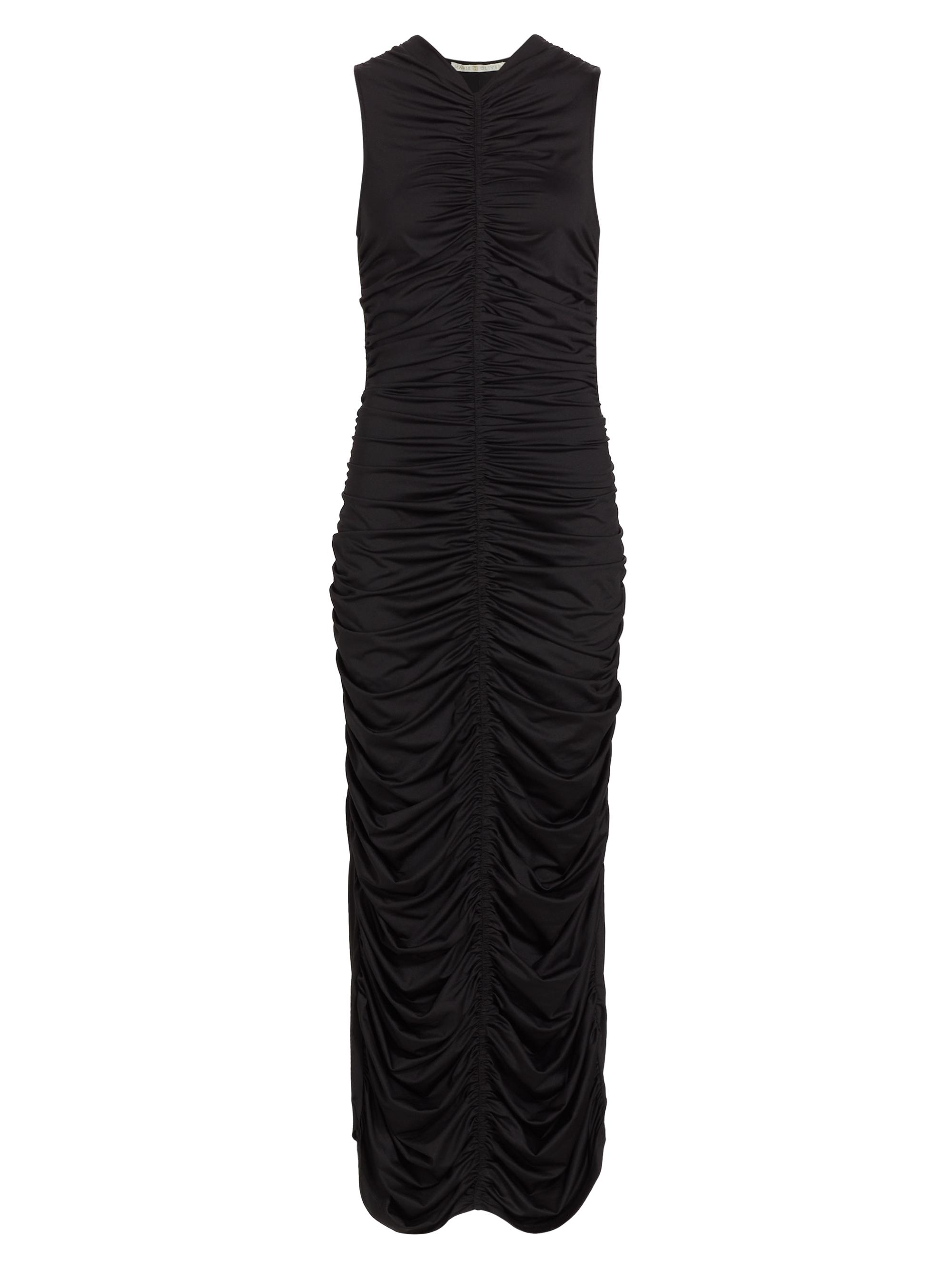 Marie Oliver Women's Roxie Ruched Maxi Dress - Black