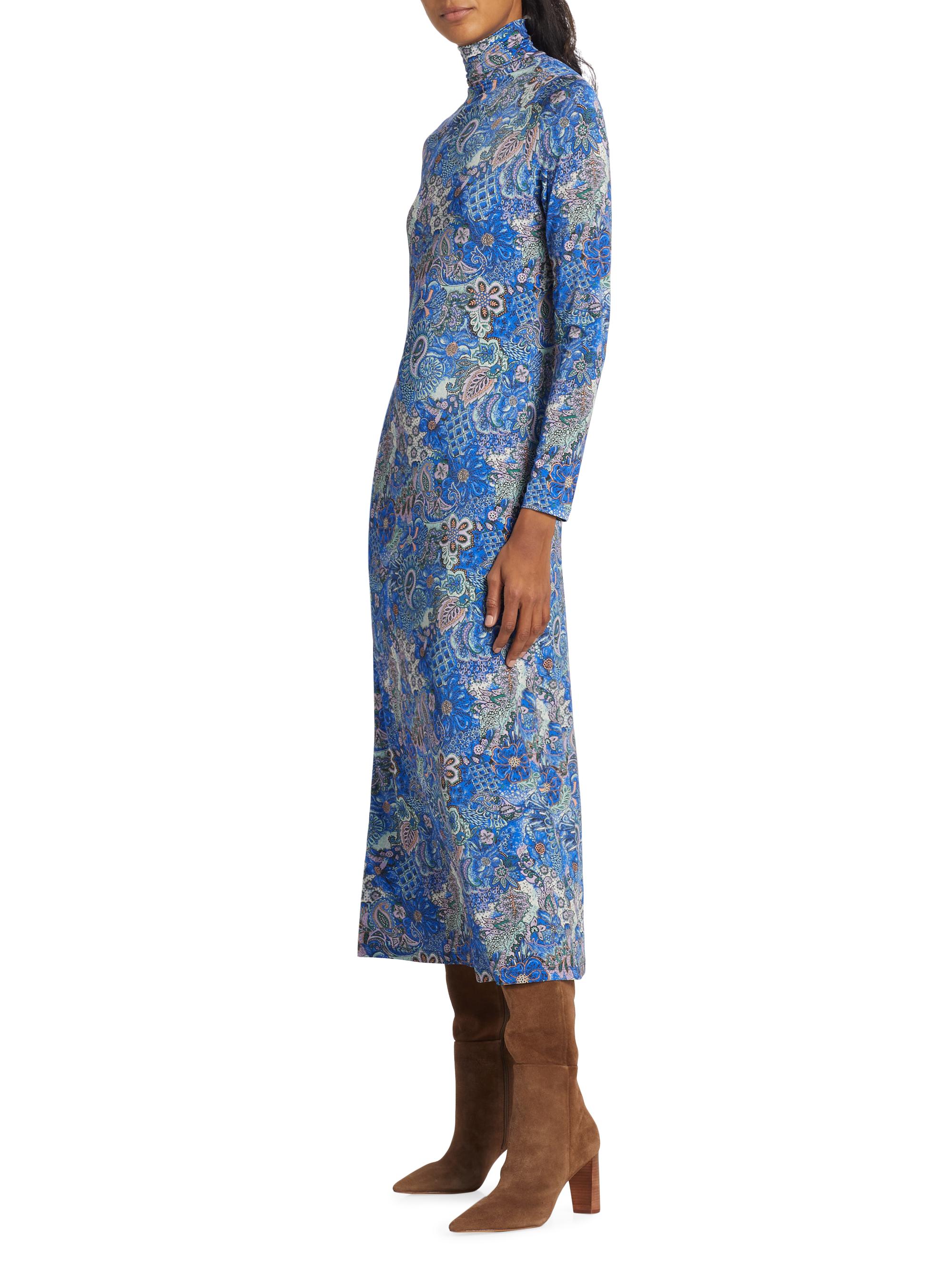 Marie Oliver Paxton Printed Turtleneck Midi-Dress | Saks Fifth Avenue