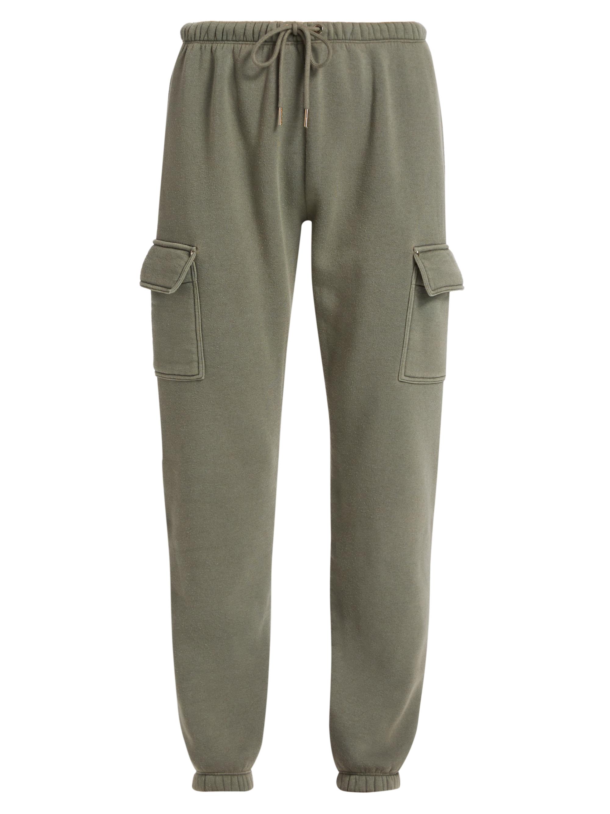 Stellae Dux Women's Drawstring Cargo Sweatpants - Vintage Olive Branch