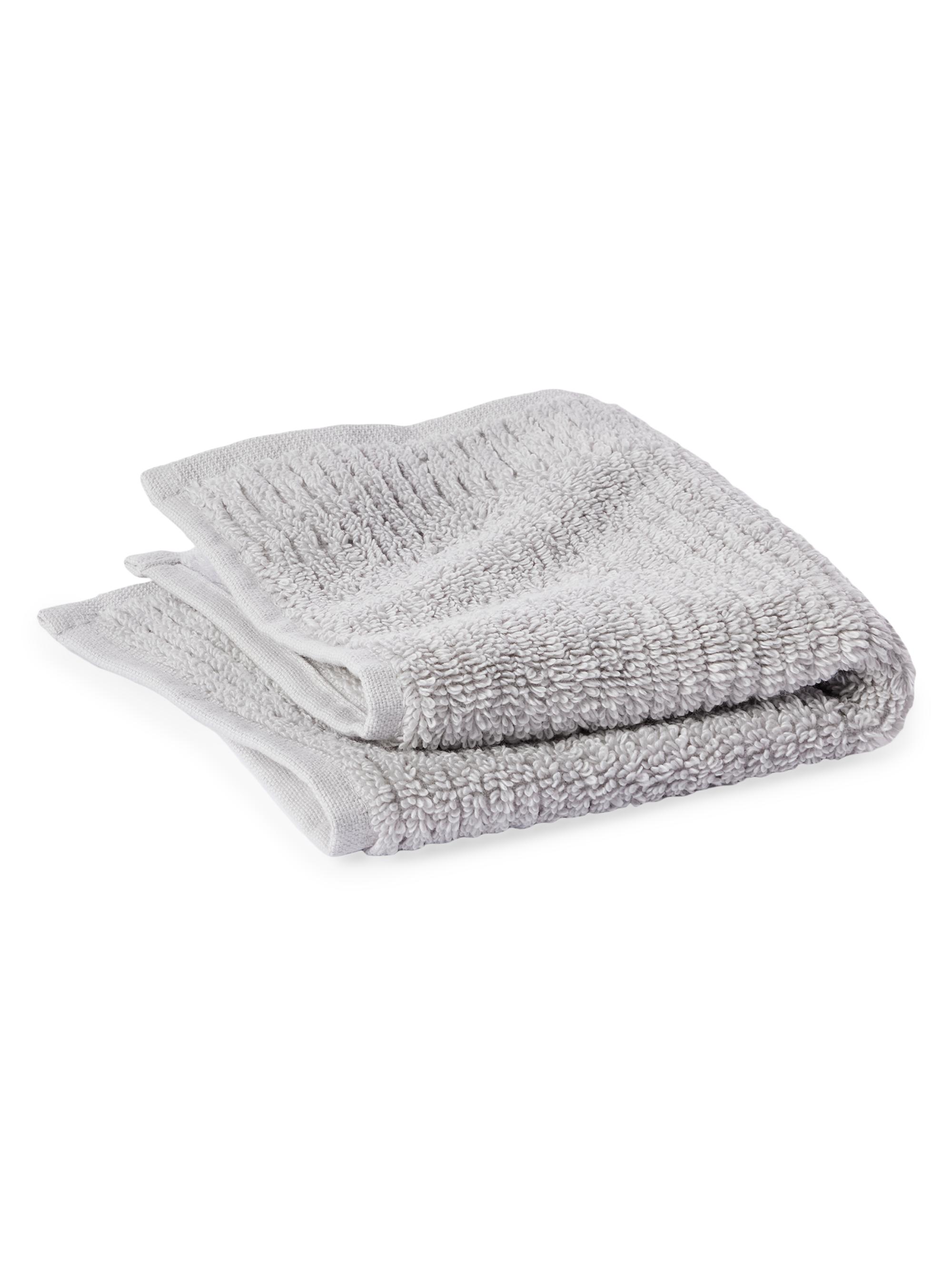 Coyuchi Temescal Organic Ribbed Wash Cloth - Seal