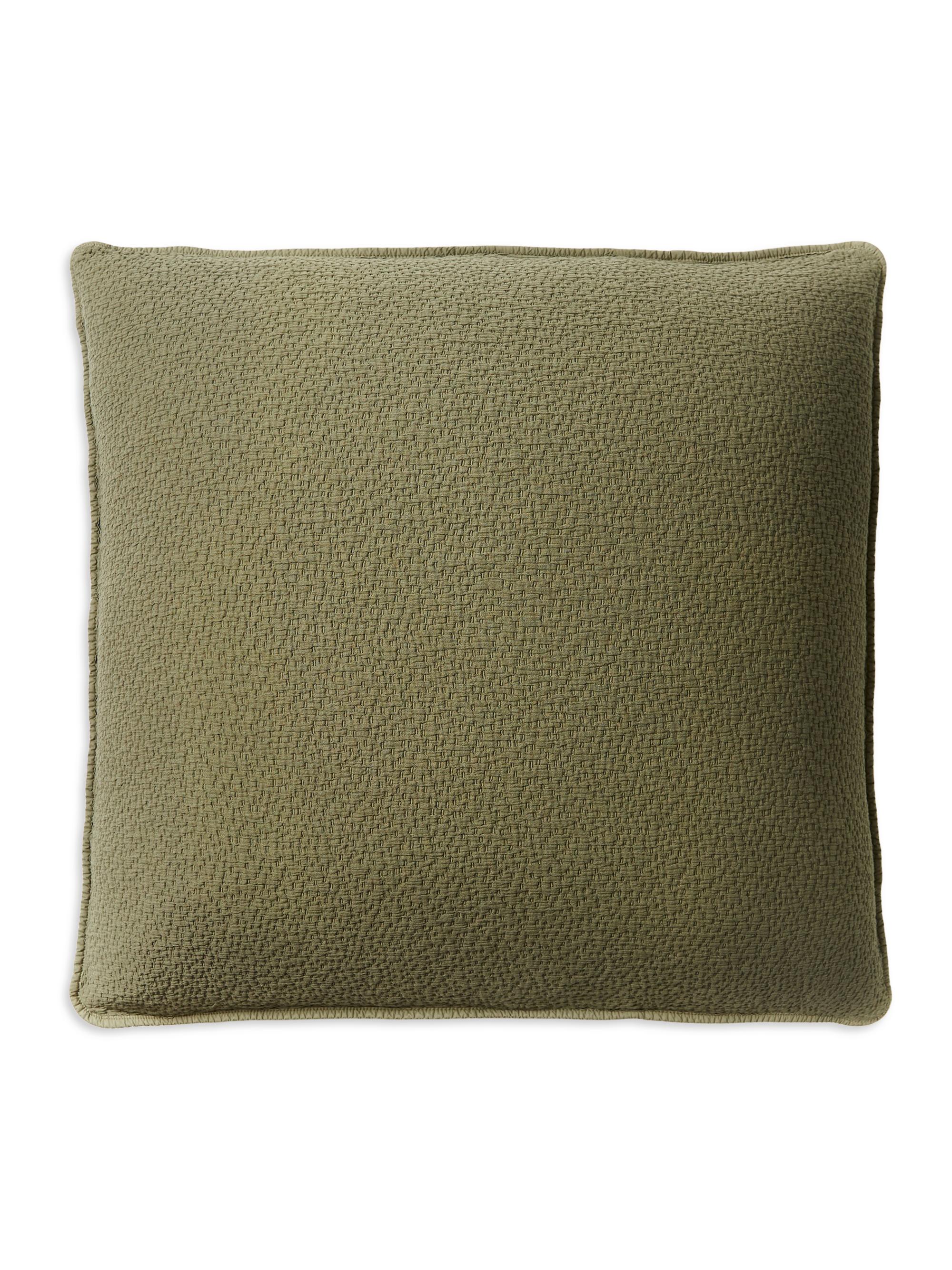 Coyuchi Cascade Organic Matelasse Sham - Stone European