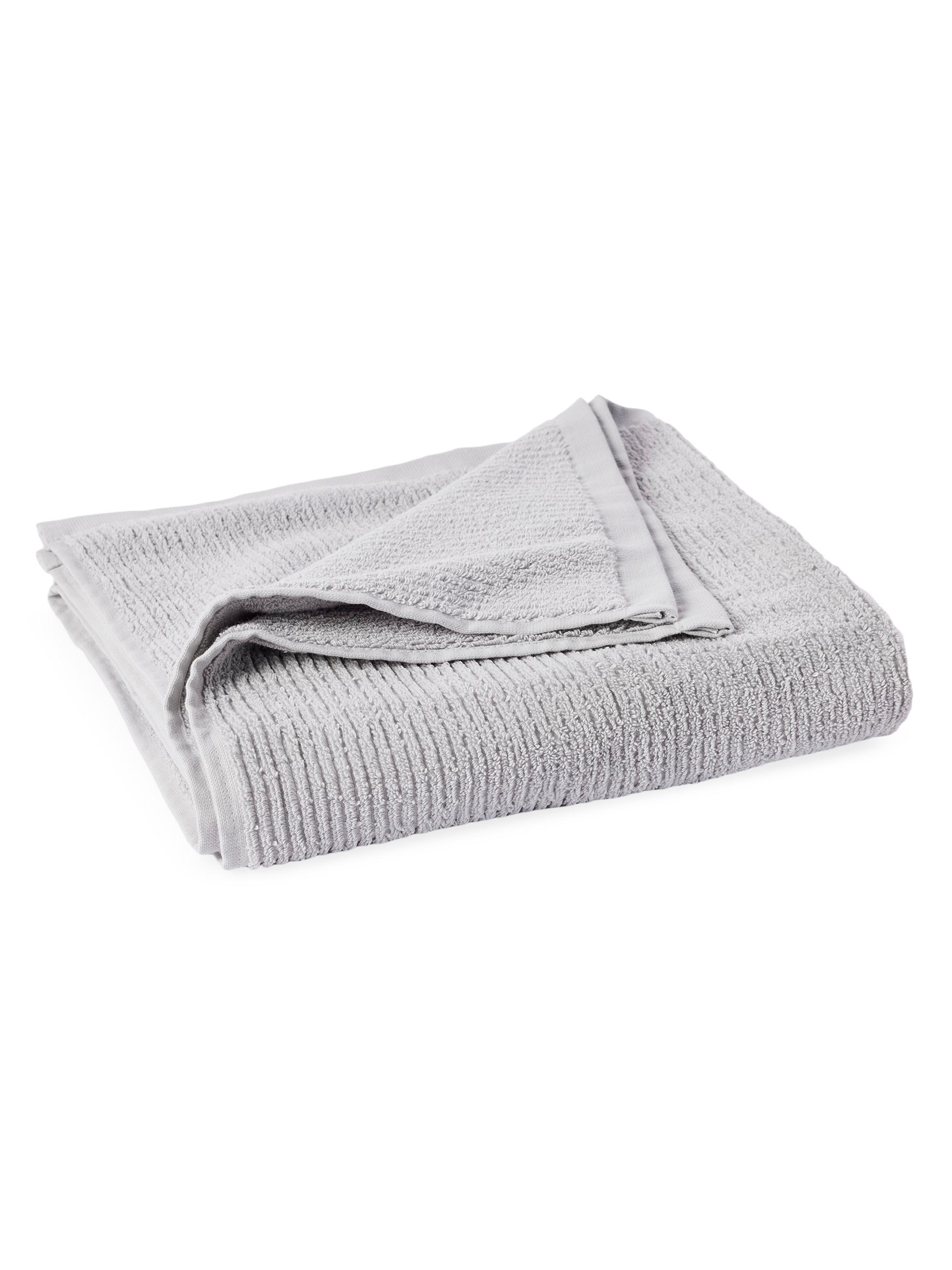Coyuchi Temescal Organic Ribbed Bath Sheet - Seal
