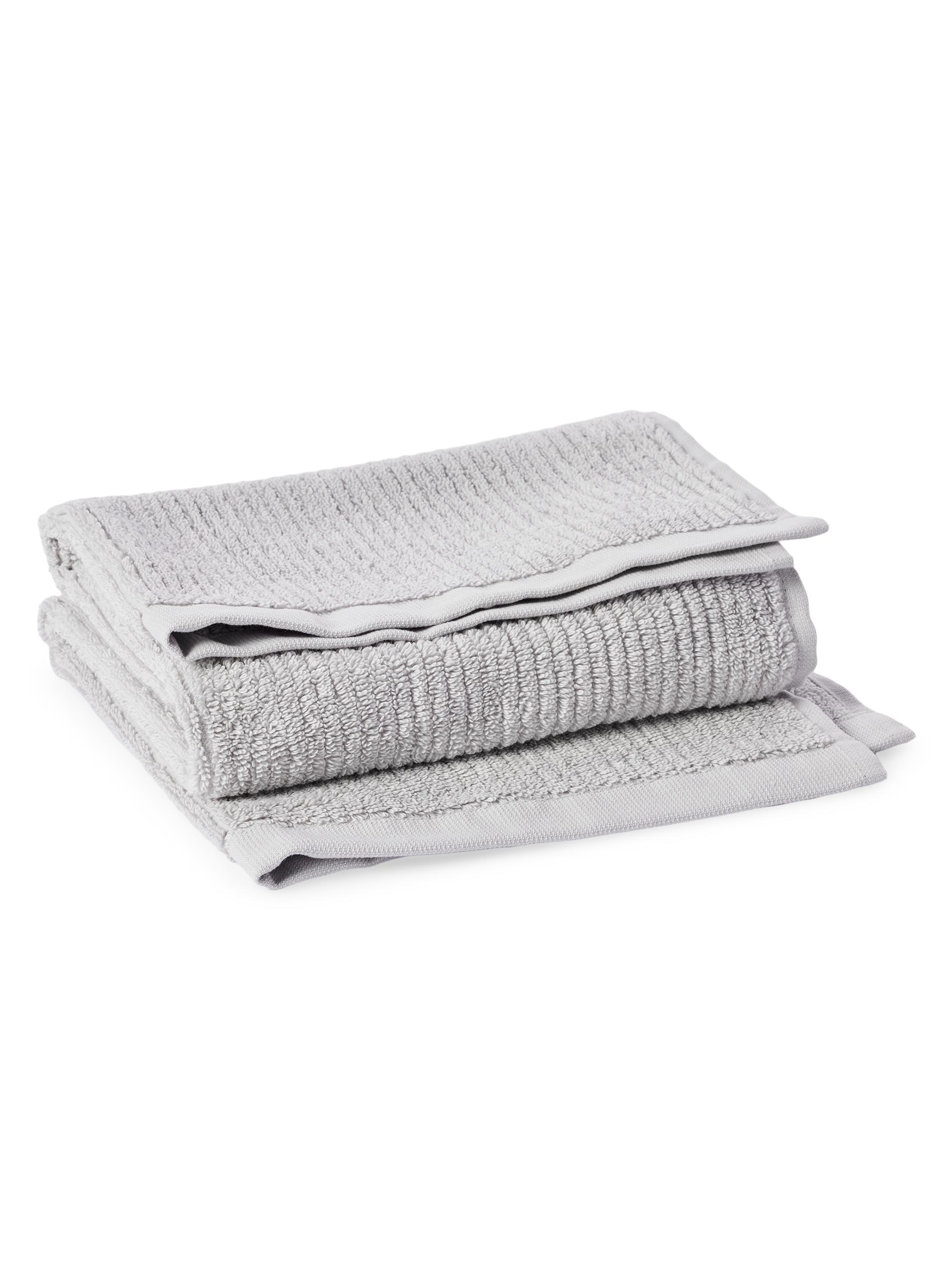 Coyuchi Temescal Organic Ribbed Hand Towel - Seal