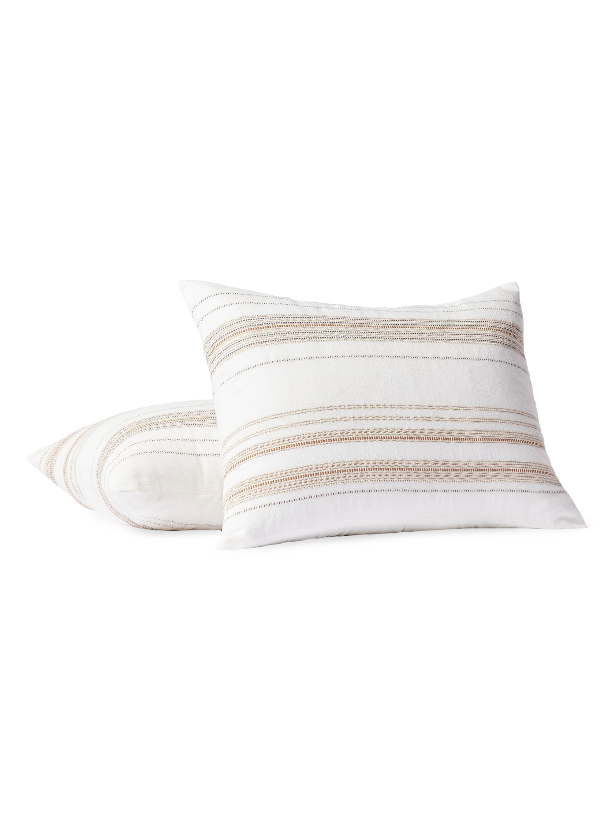 Coyuchi Lobos Organic Sham - Soft White Hazel European