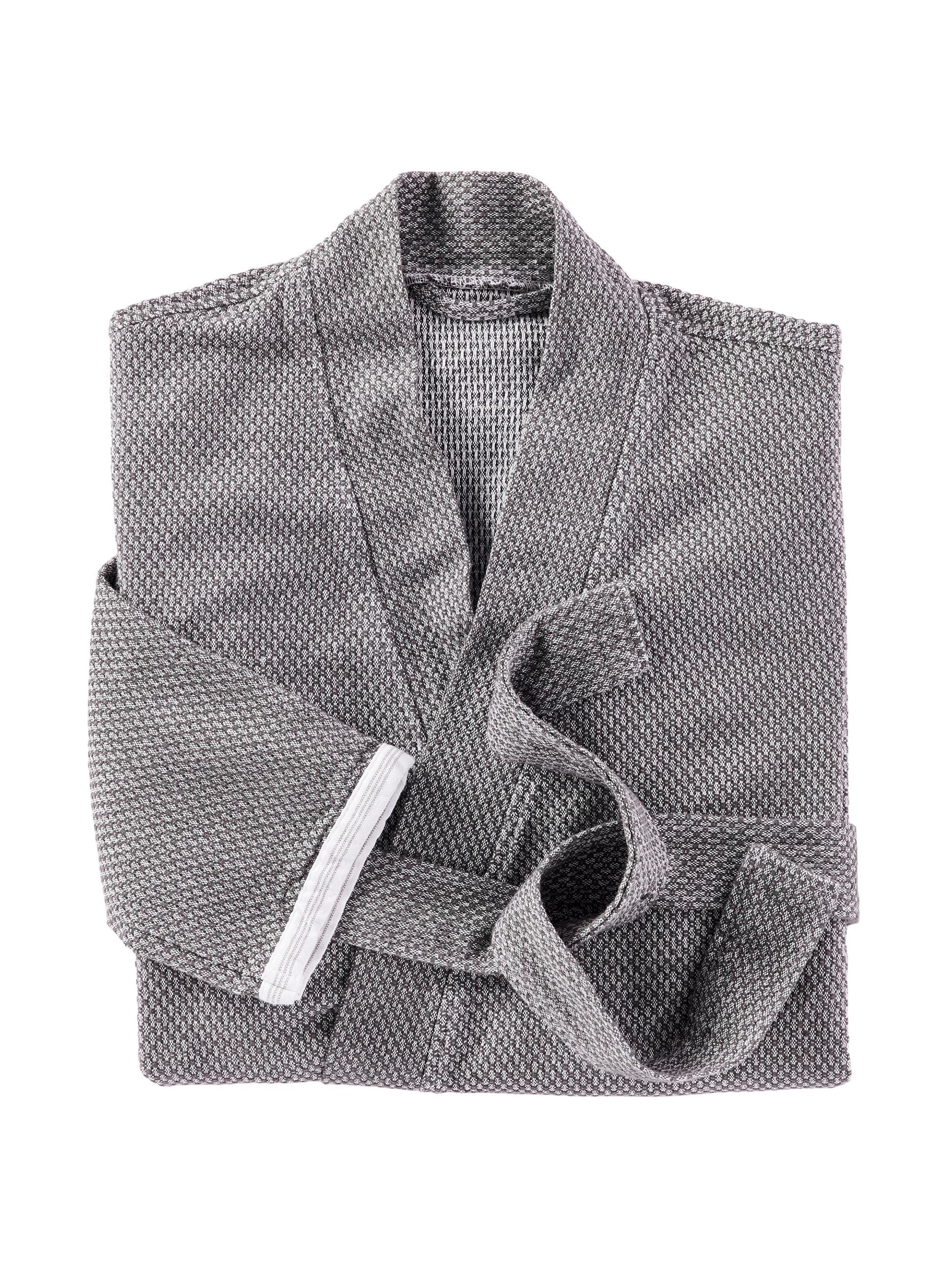 Coyuchi Women's Unisex Mediterranean Organic Modern Robe - Shadow