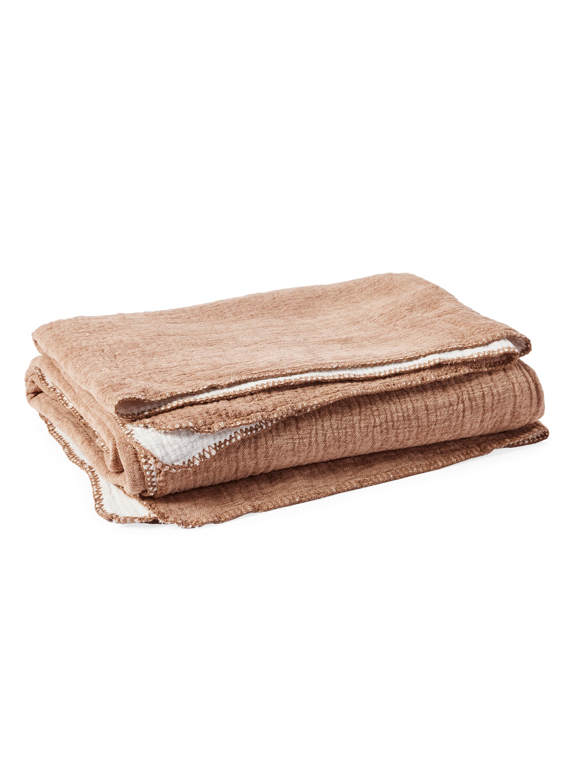 Coyuchi Cozy Cotton Organic Throw - Sienna