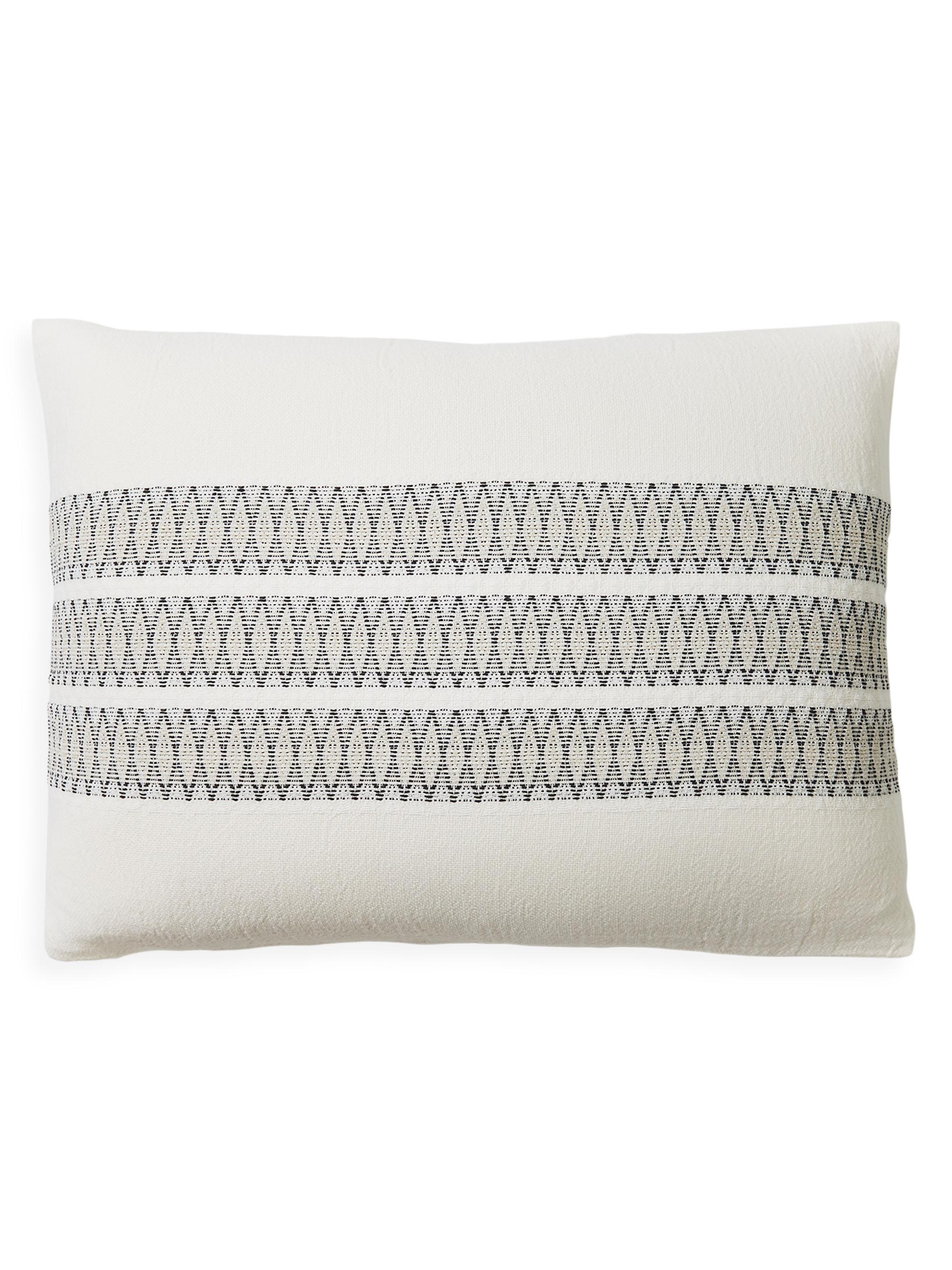 Coyuchi Lost Coast Organic Sham - Soft White Deep Graphite European