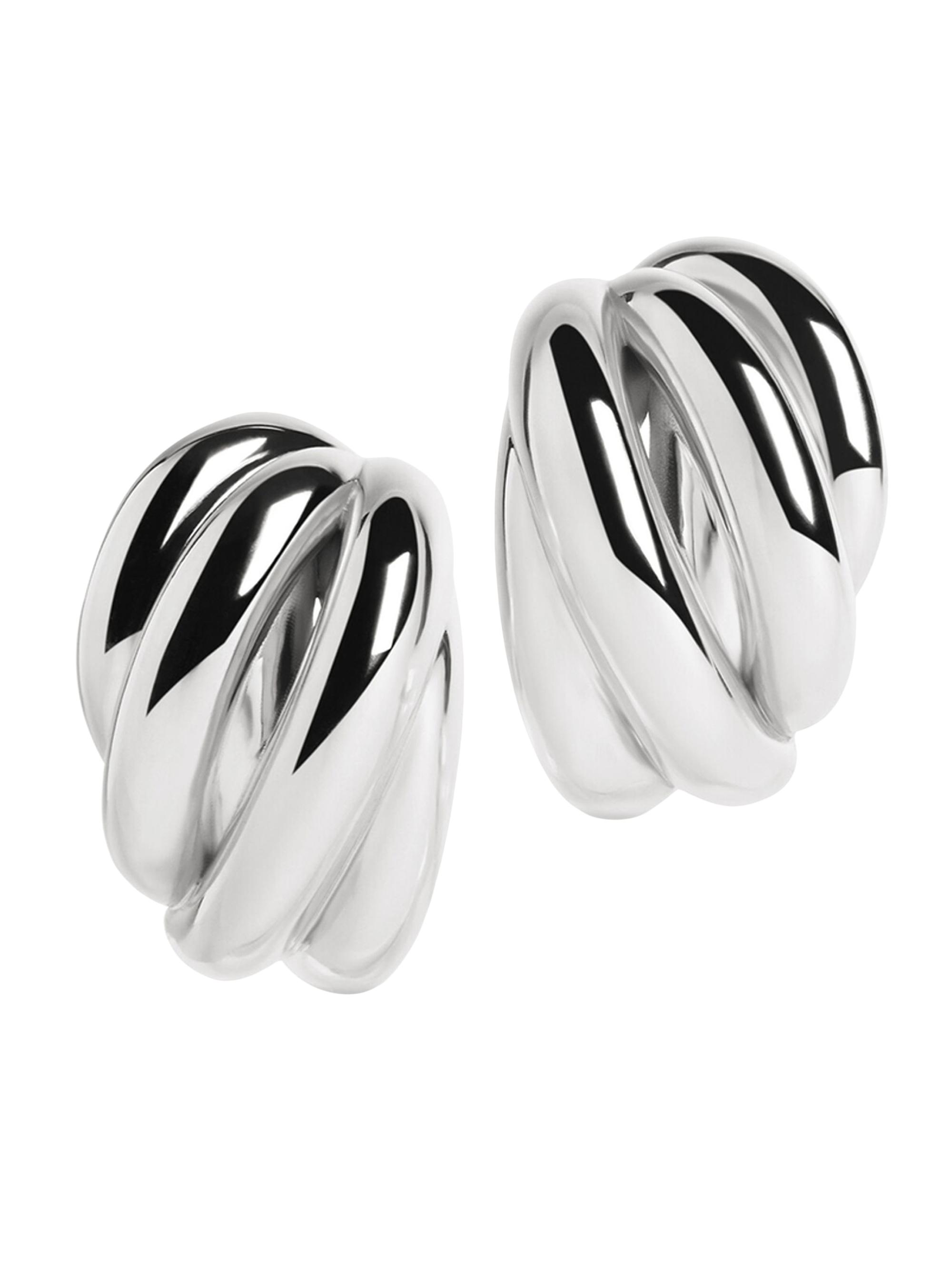 Balenciaga Women's Saturne Earrings - Silver