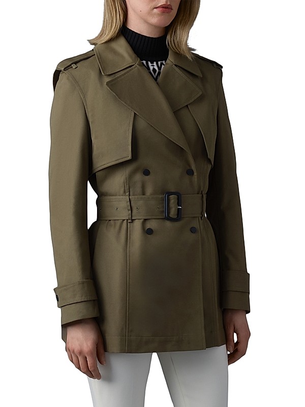 Shop Mackage Adva Mid-Length Buckled Trench Jacket | Saks Shop Mackage Adva Mid-Length Buckled Trench Jacket | Saks