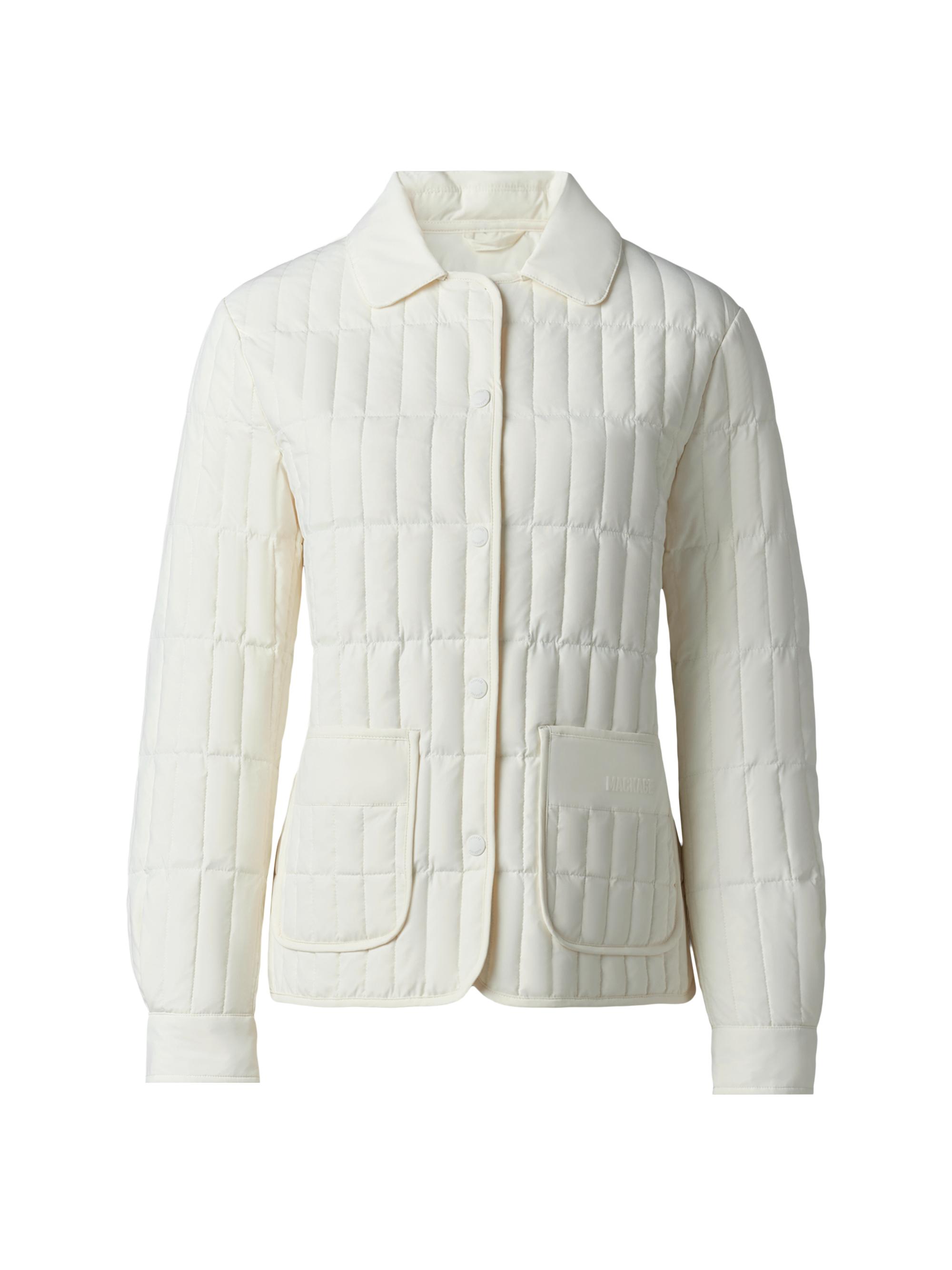 Mackage Women's Sian Vertical-Quilted Down Jacket - Cream