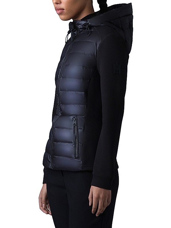 Shop Mackage Della-R Hooded Down Hybrid Jacket | Saks Fifth Shop Mackage Della-R Hooded Down Hybrid Jacket | Saks Fifth