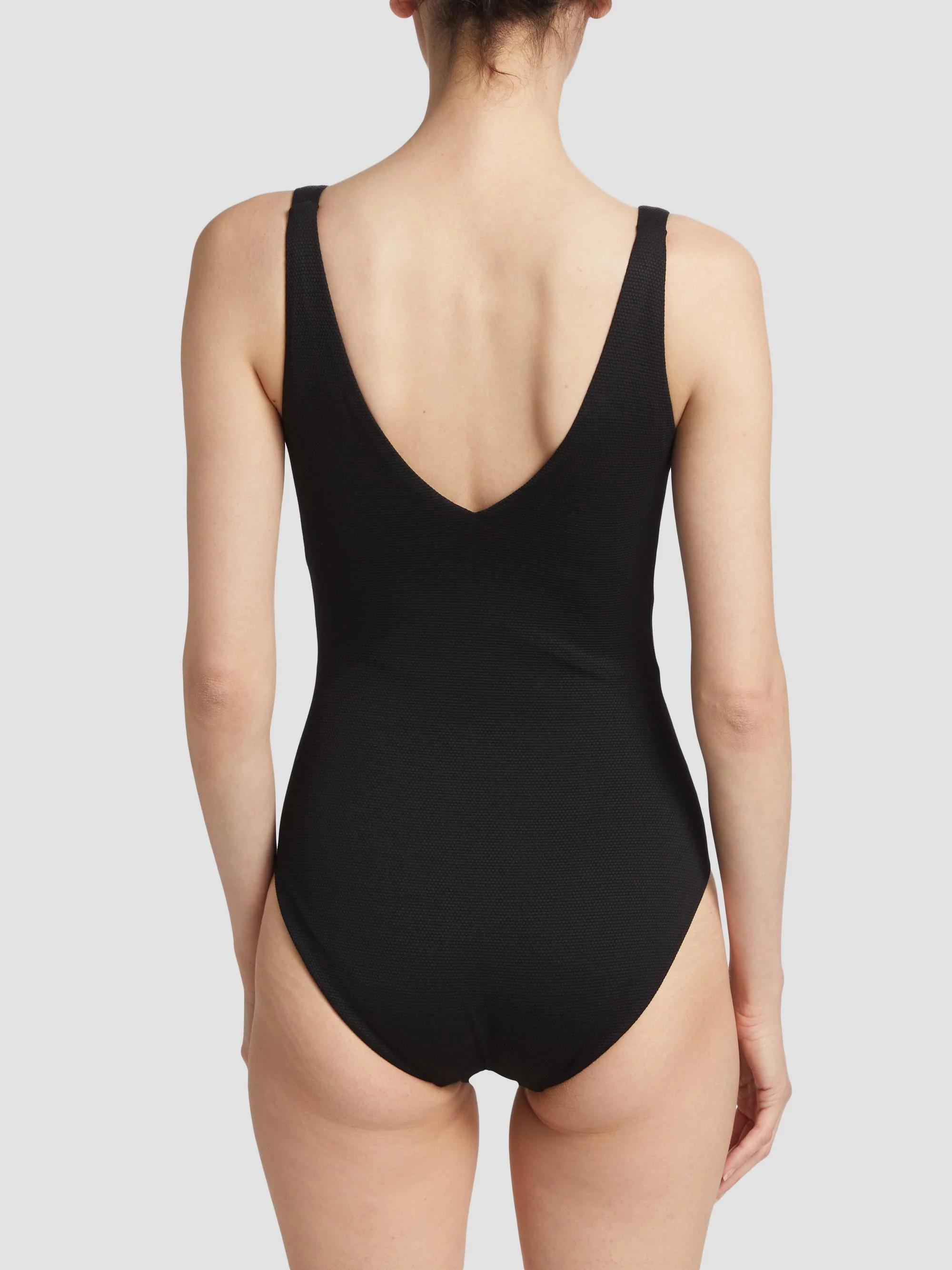 Spanx Piqué Shaping One-Piece Swimsuit | Saks Fifth Avenue