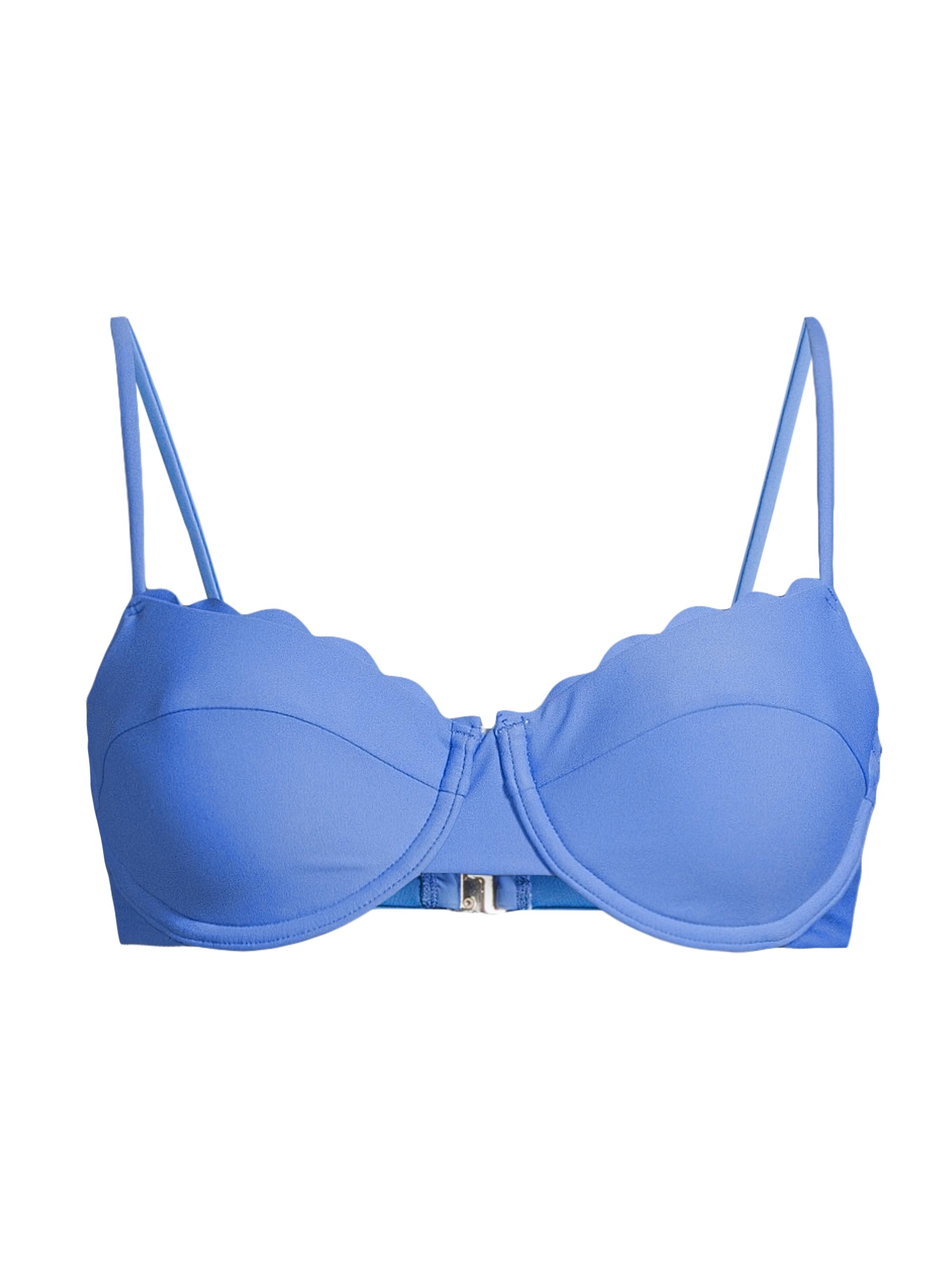 Ramy Brook Women's Leyla Scalloped Underwire Bikini Top - Serene Blue
