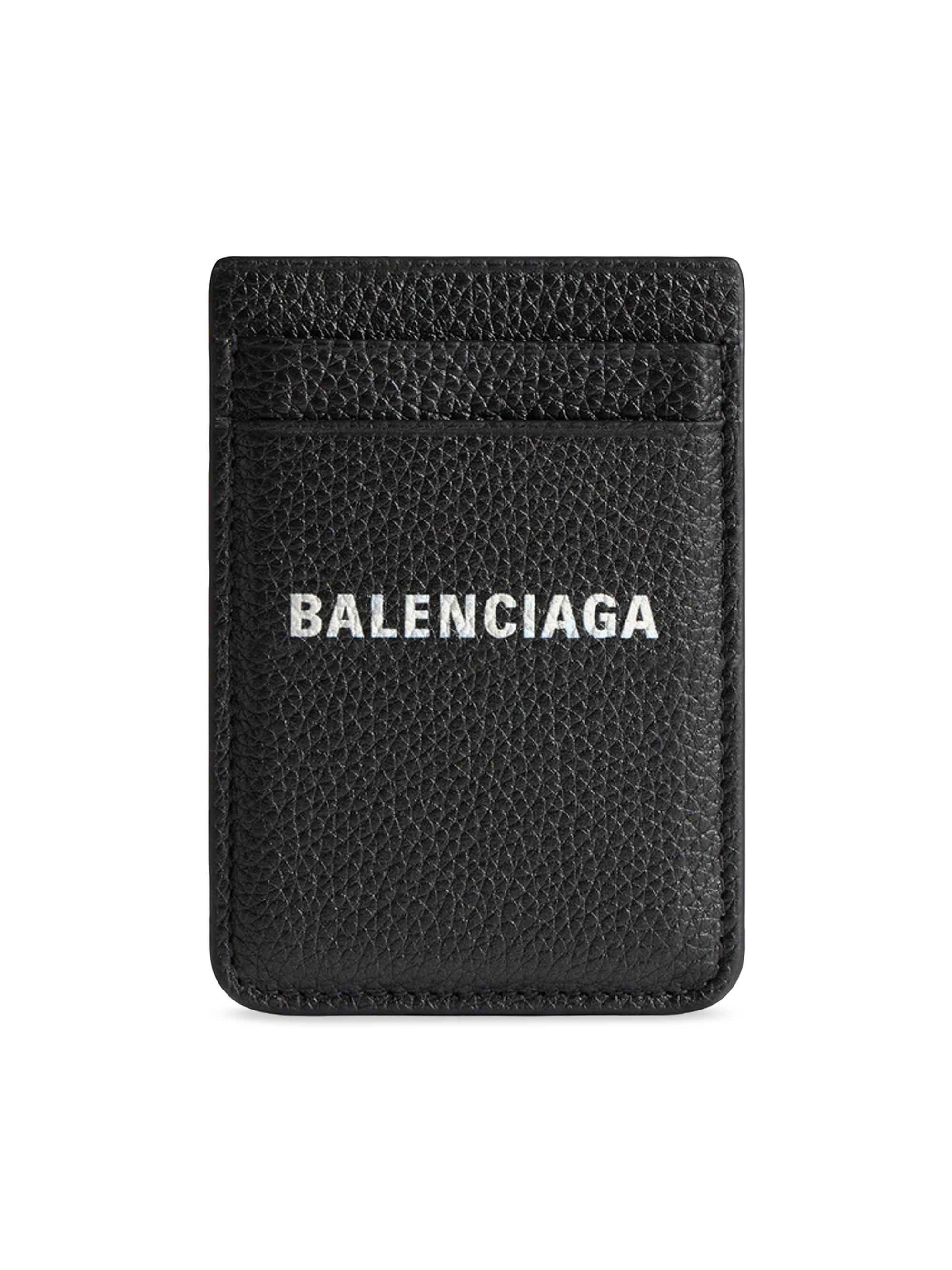 Balenciaga Cash Magnet Card Holder Metallized | Saks Fifth Avenue