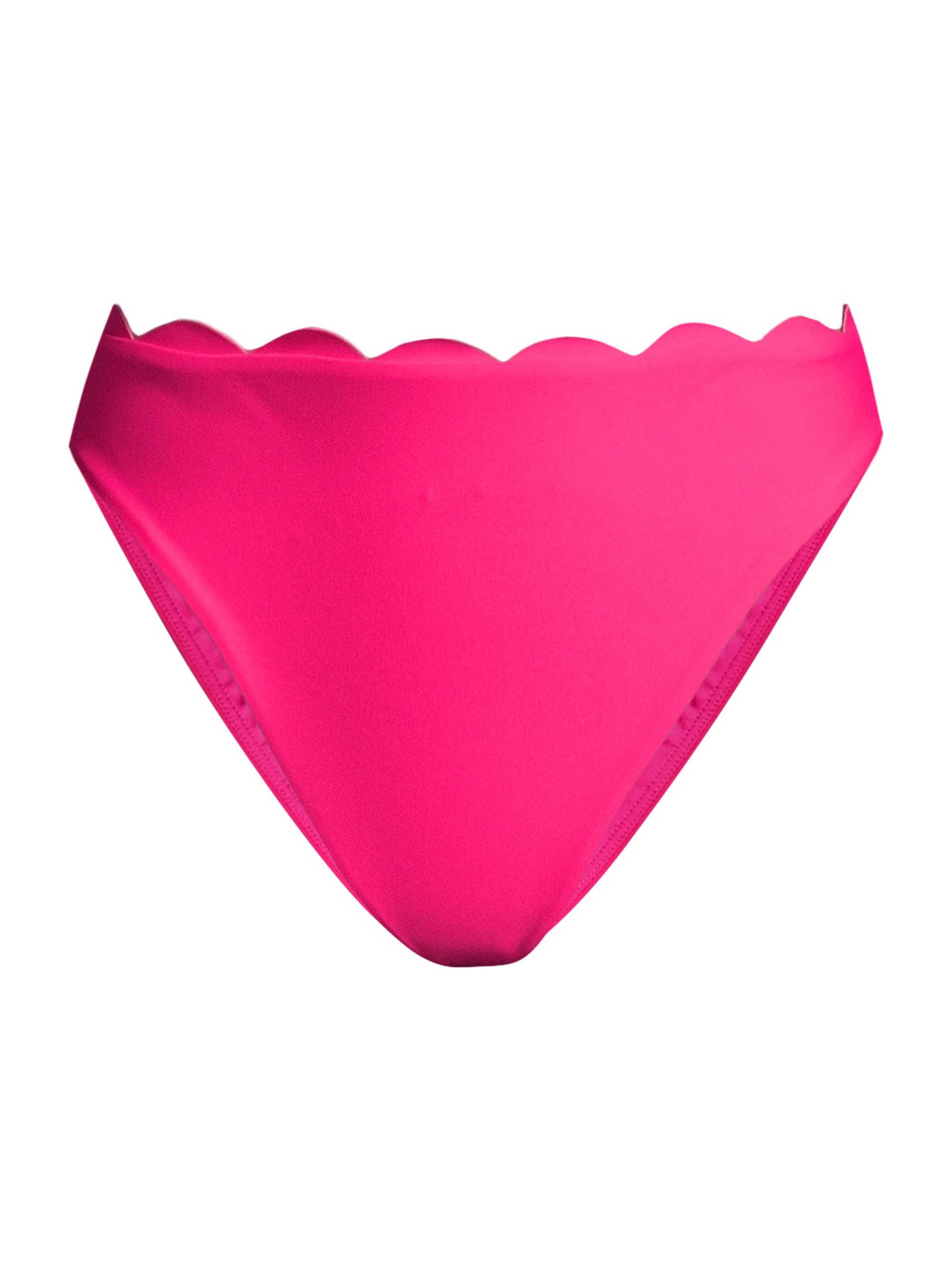 Ramy Brook Women's Amani Scalloped Bikini Bottom - Perfect Pink | Thumbnail 7