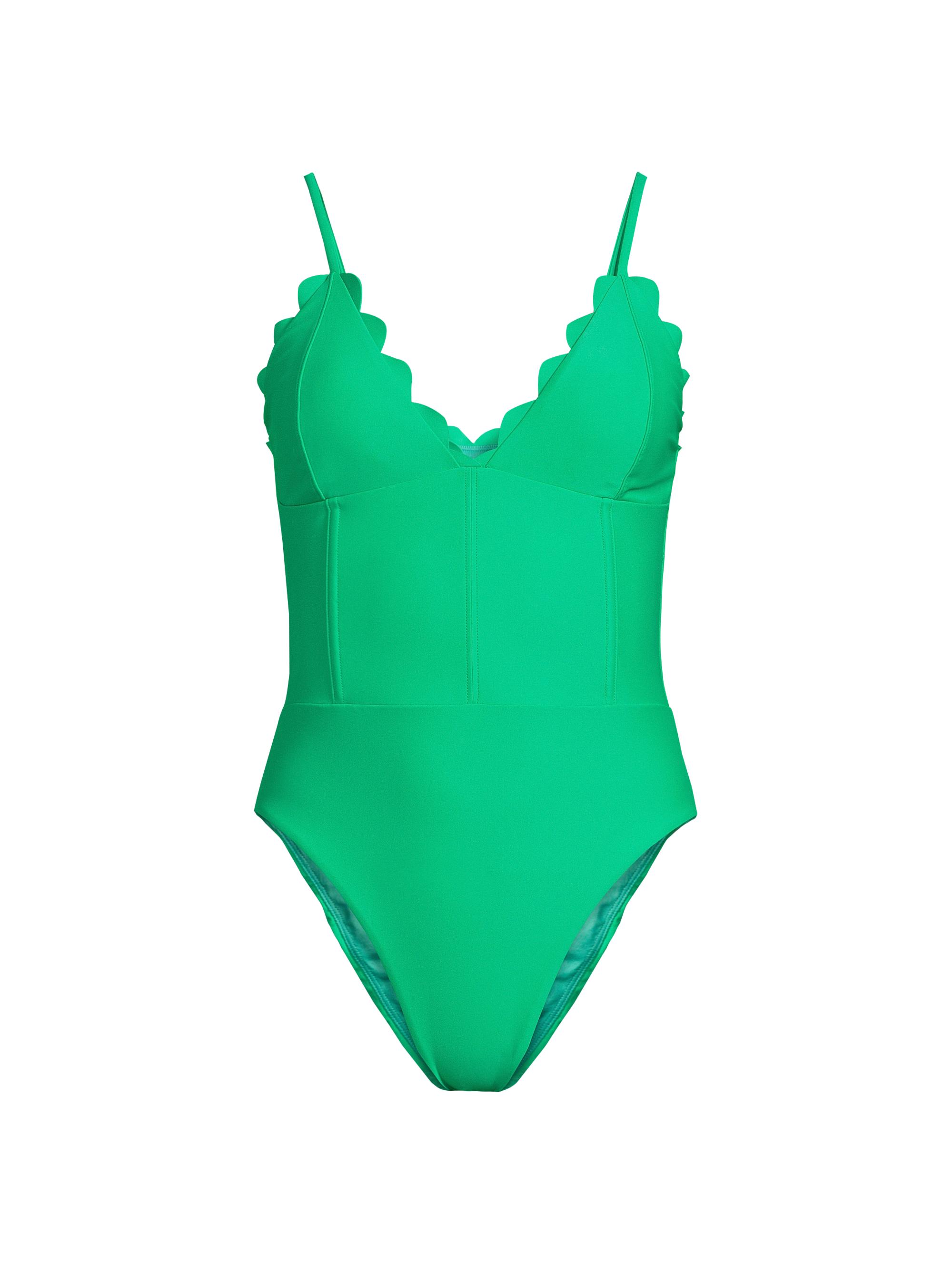 green emerald velvet dress Hunza G - Square Neck Swim