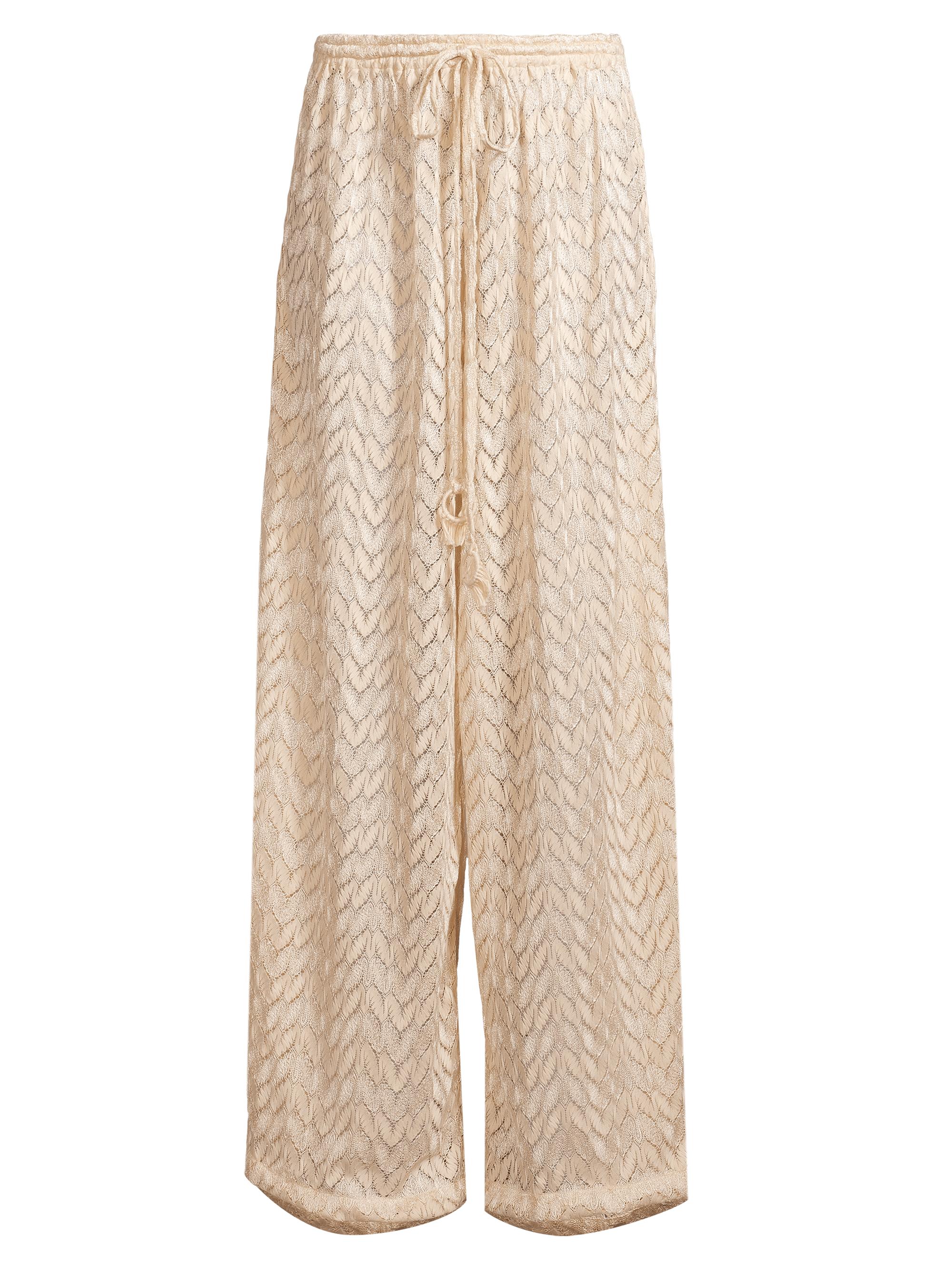 Ramy Brook Women's Eve Chevron Cover-Up Pants - Sand Chevron Fringe