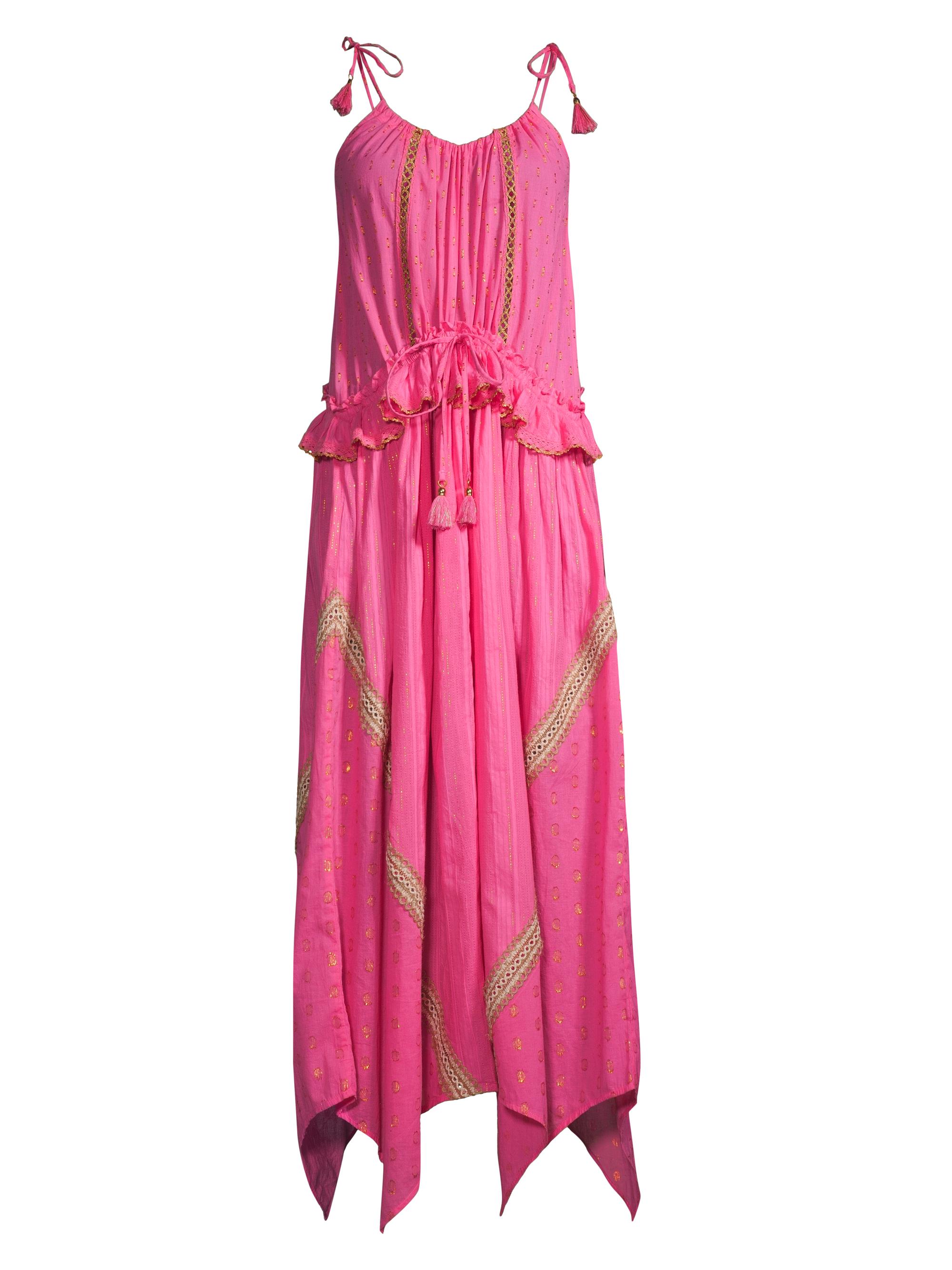 Ramy Brook Women's Alma Tassel Cover-Up Maxi Dress - Perfect Pink