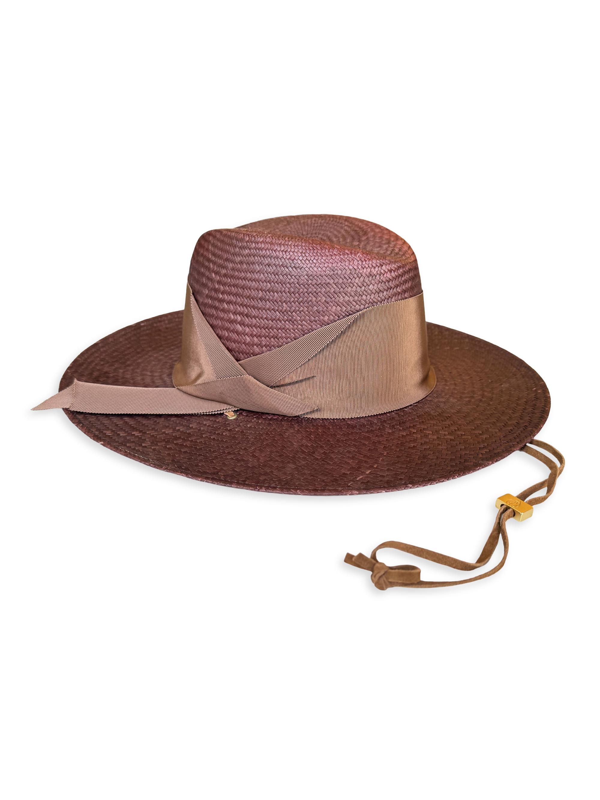 Freya Women's Field Gardenia Woven Sun Hat - Chocolate