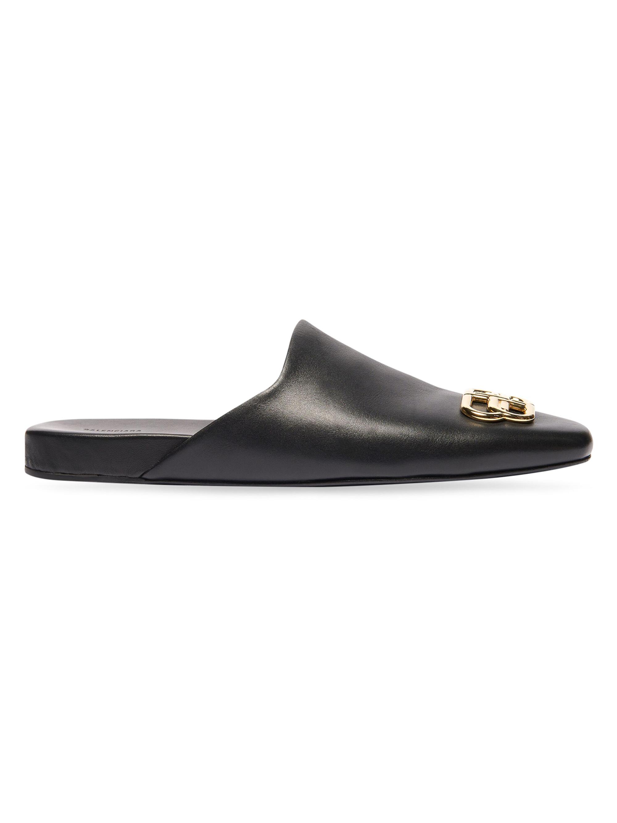 Balenciaga Women's Cosy BB Slides - Black  Sandals