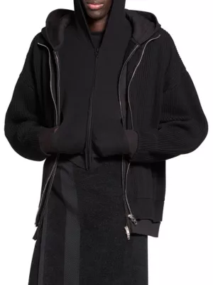 Balenciaga Unity Sports Icon cotton hoodie - Black
