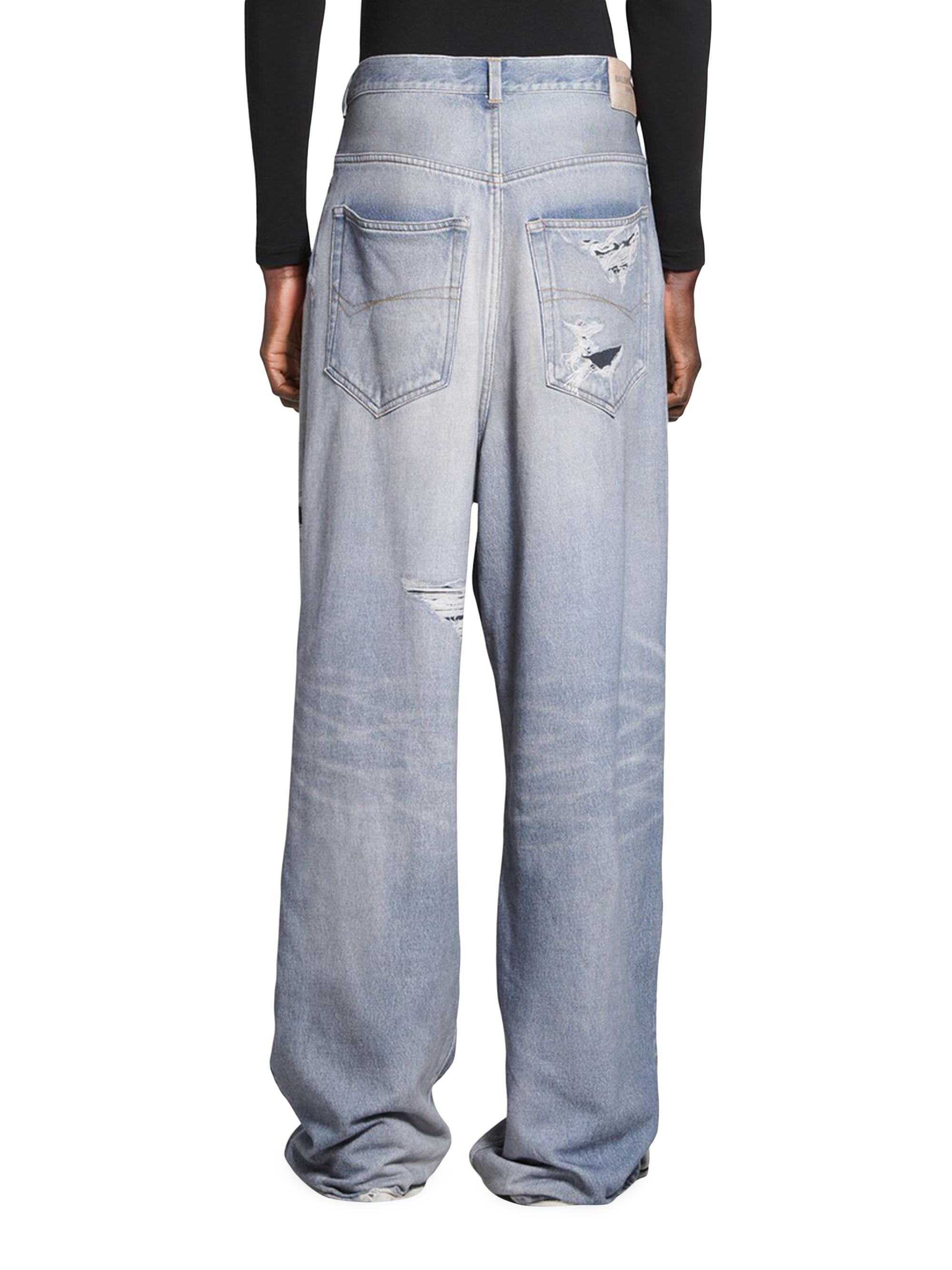 Balenciaga Trompe L'oeil Denim Jeans | Saks Fifth Avenue