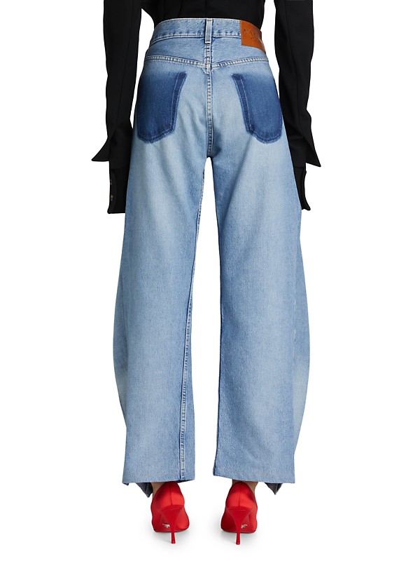 Shop A.W.A.K.E. Mode Curved Barrel Jeans | Saks Fifth Avenue Shop A.W.A.K.E. Mode Curved Barrel Jeans | Saks Fifth Avenue