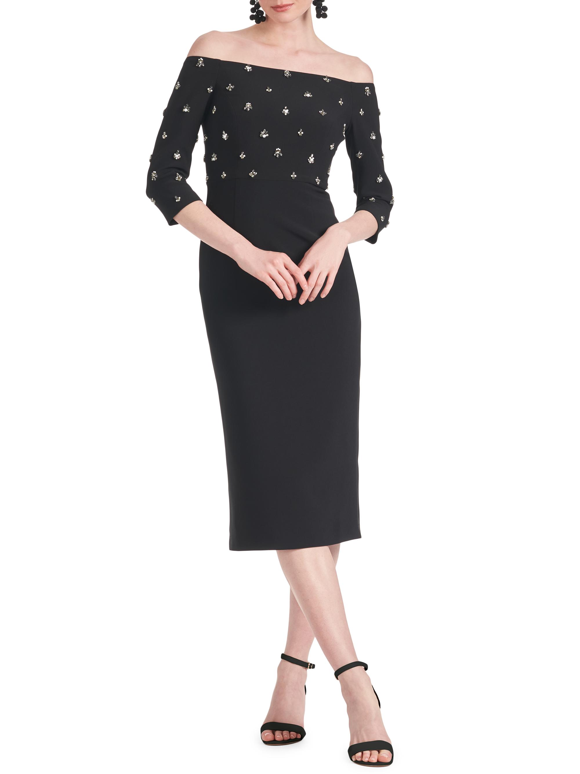 Sachin & Babi Women's Fatima Embellished Sheath Dress - Black