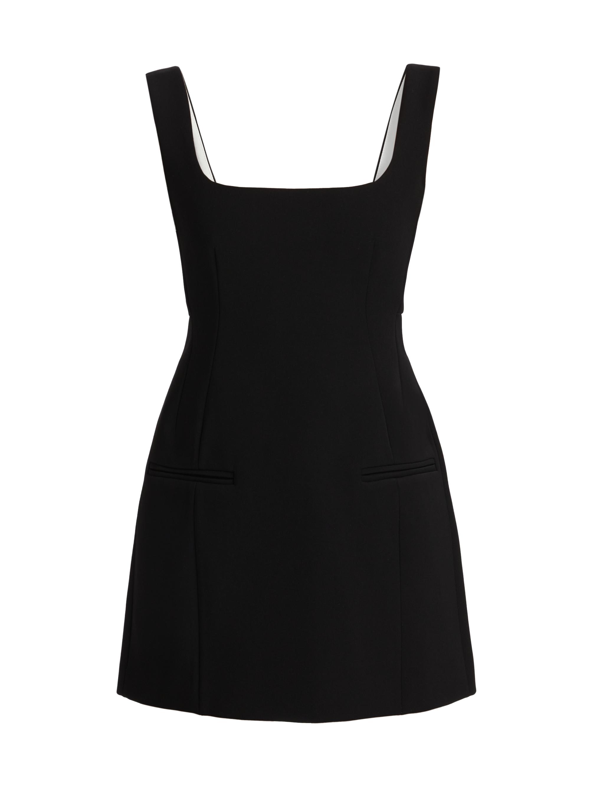 A.W.A.K.E. Mode Women's Tailored Squareneck Minidress - Black