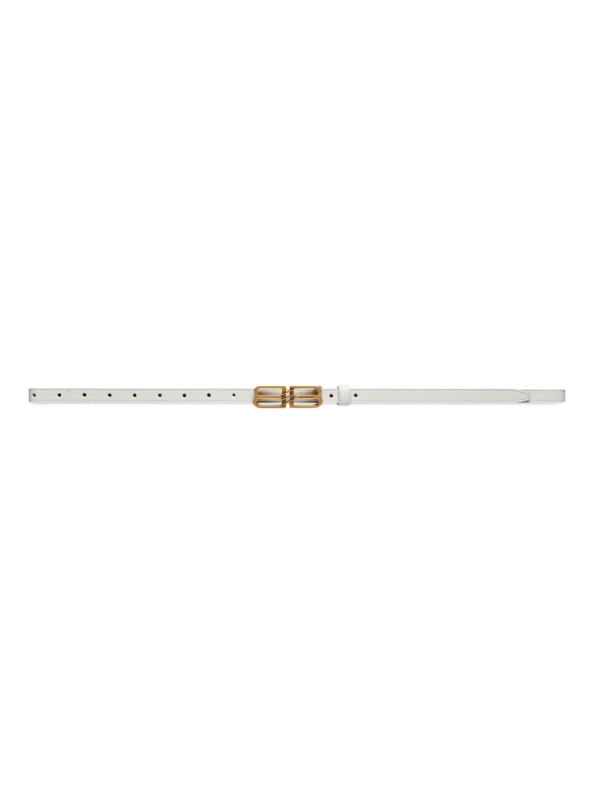 Balenciaga Women's BB Signature Belt - Off White