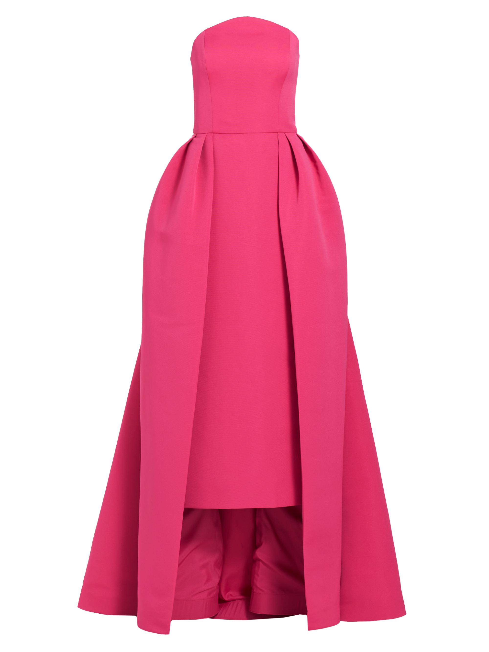 Amsale Women's Arch Strapless High-Low Gown - Cerise