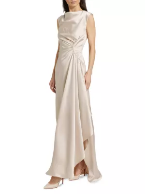 Saks Champagne Evening Gowns