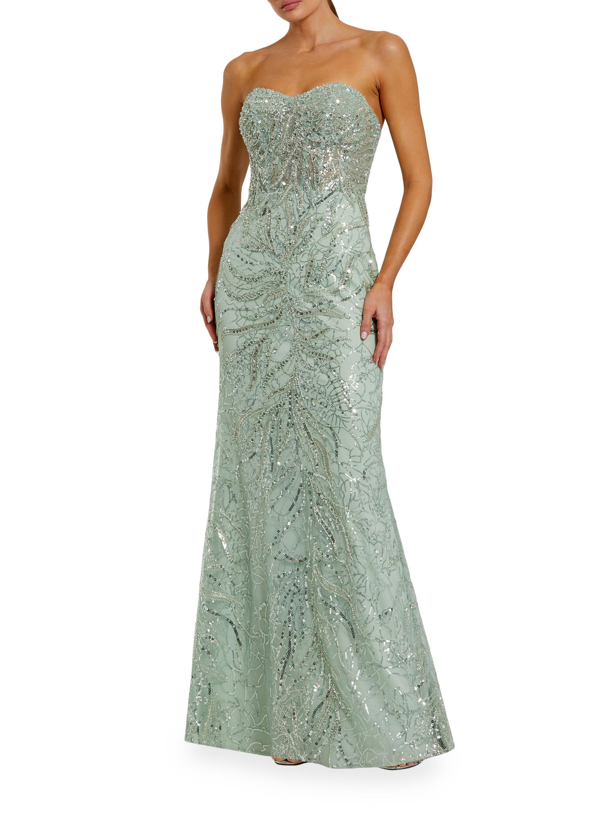 Mac Duggal Women's Embellished Strapless Gown - Jade
