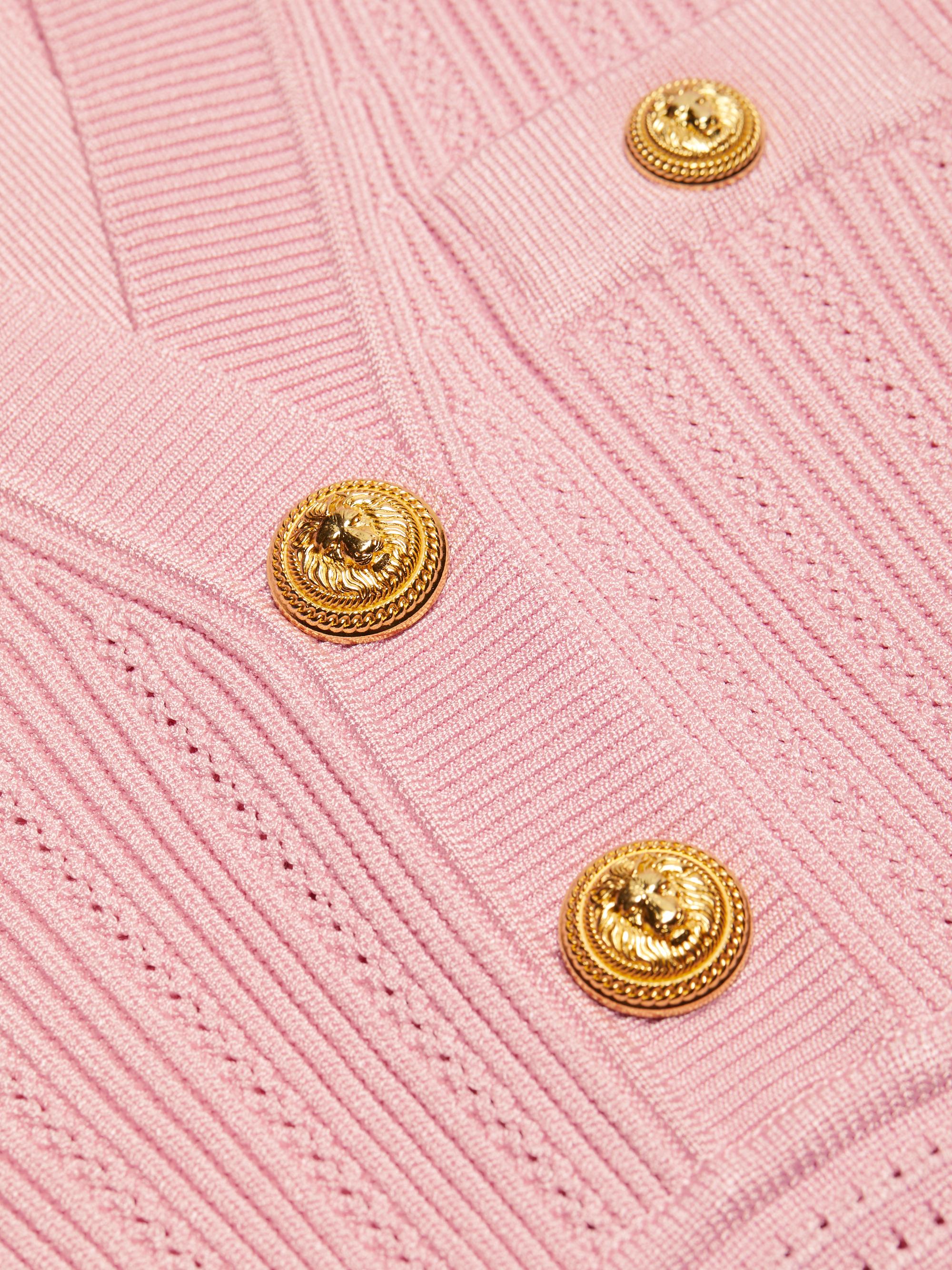 Shop Balmain V-Neck Knit Minidress | Saks Fifth Avenue 