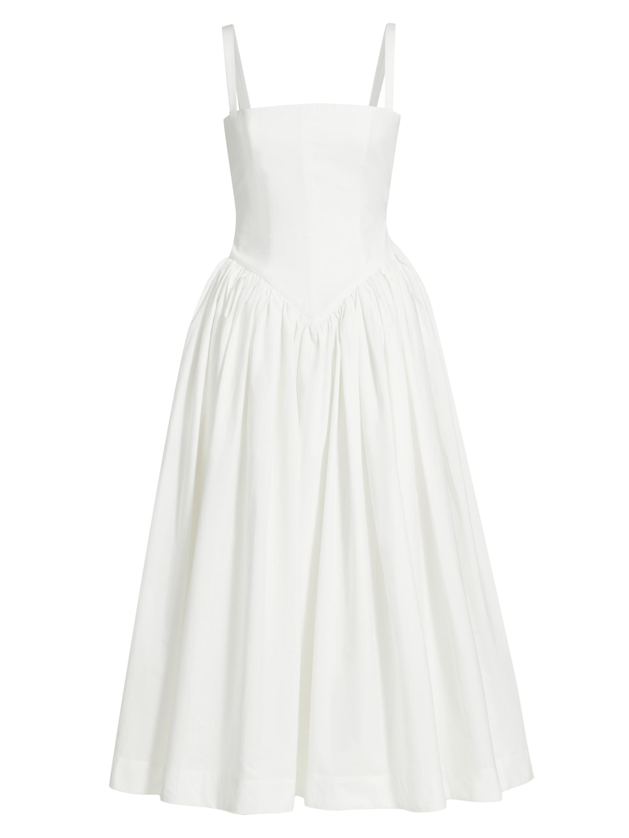 Interior Women's The Ira Cotton Bustier Midi-Dress - Whiteout
