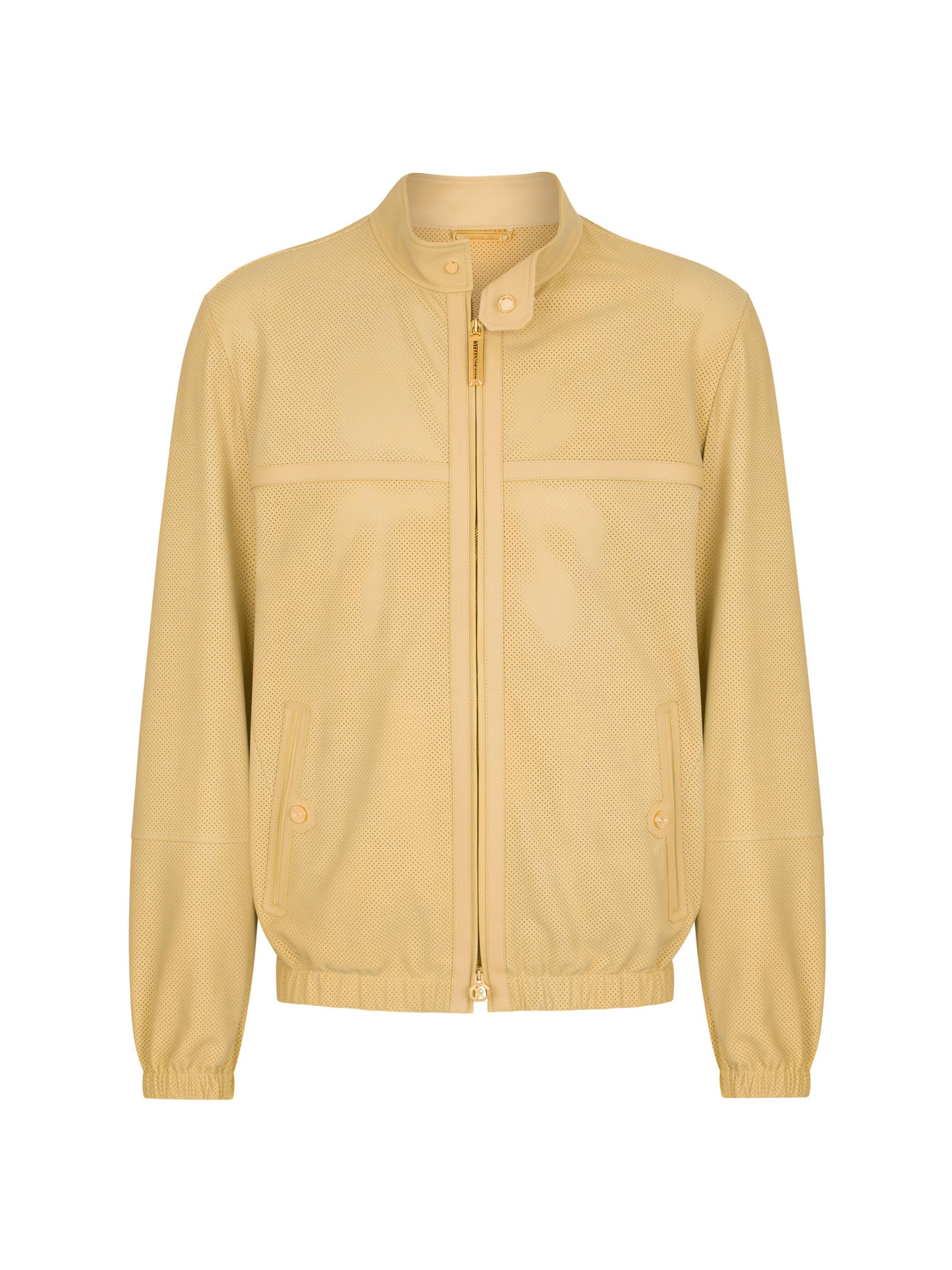 Stefano Ricci Men's Nubuck Calfskin Leather Blouson Jacket - Black